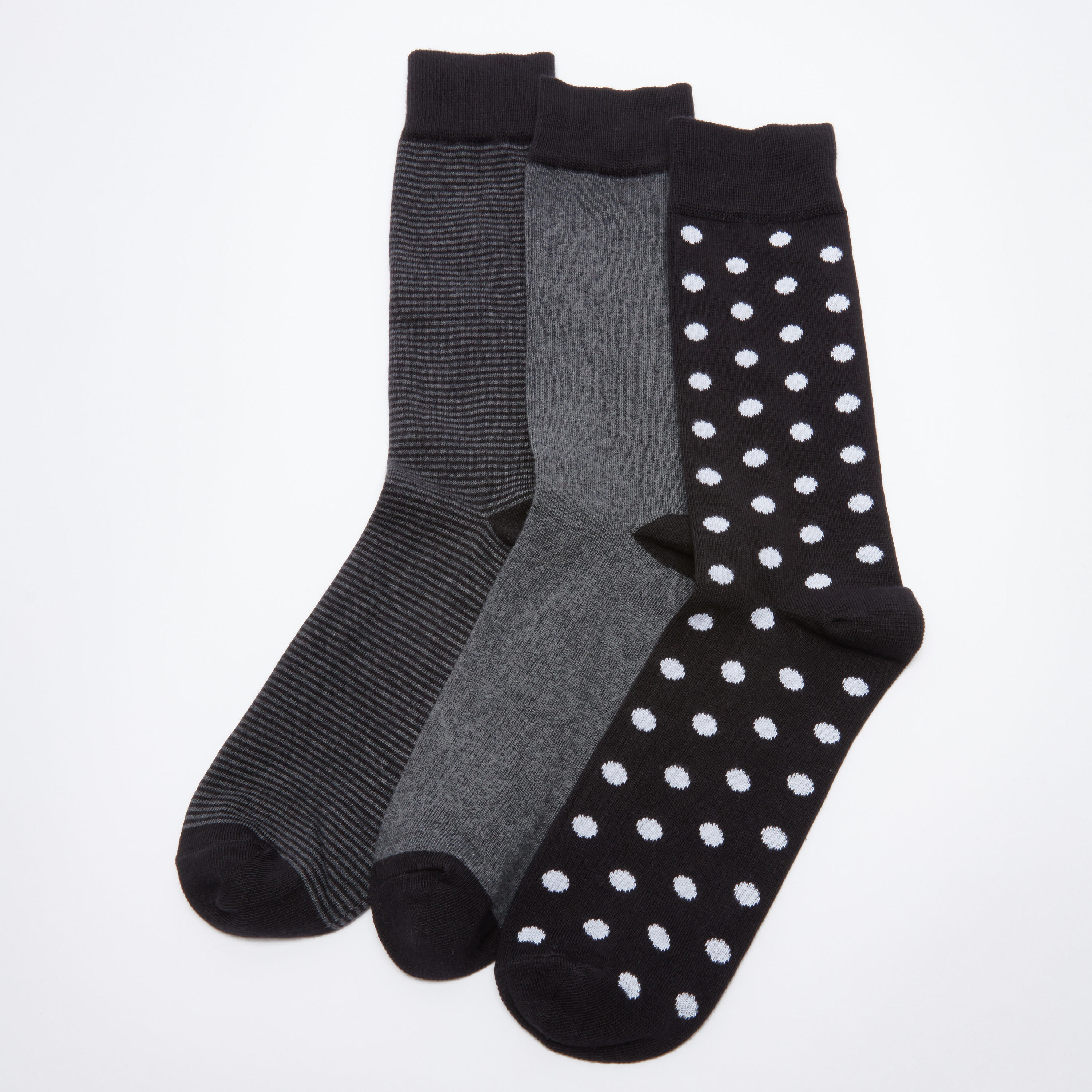 جوارب متوسطة الطول متنوعة - طقم من 3 أزواج-men-socks-image-2
