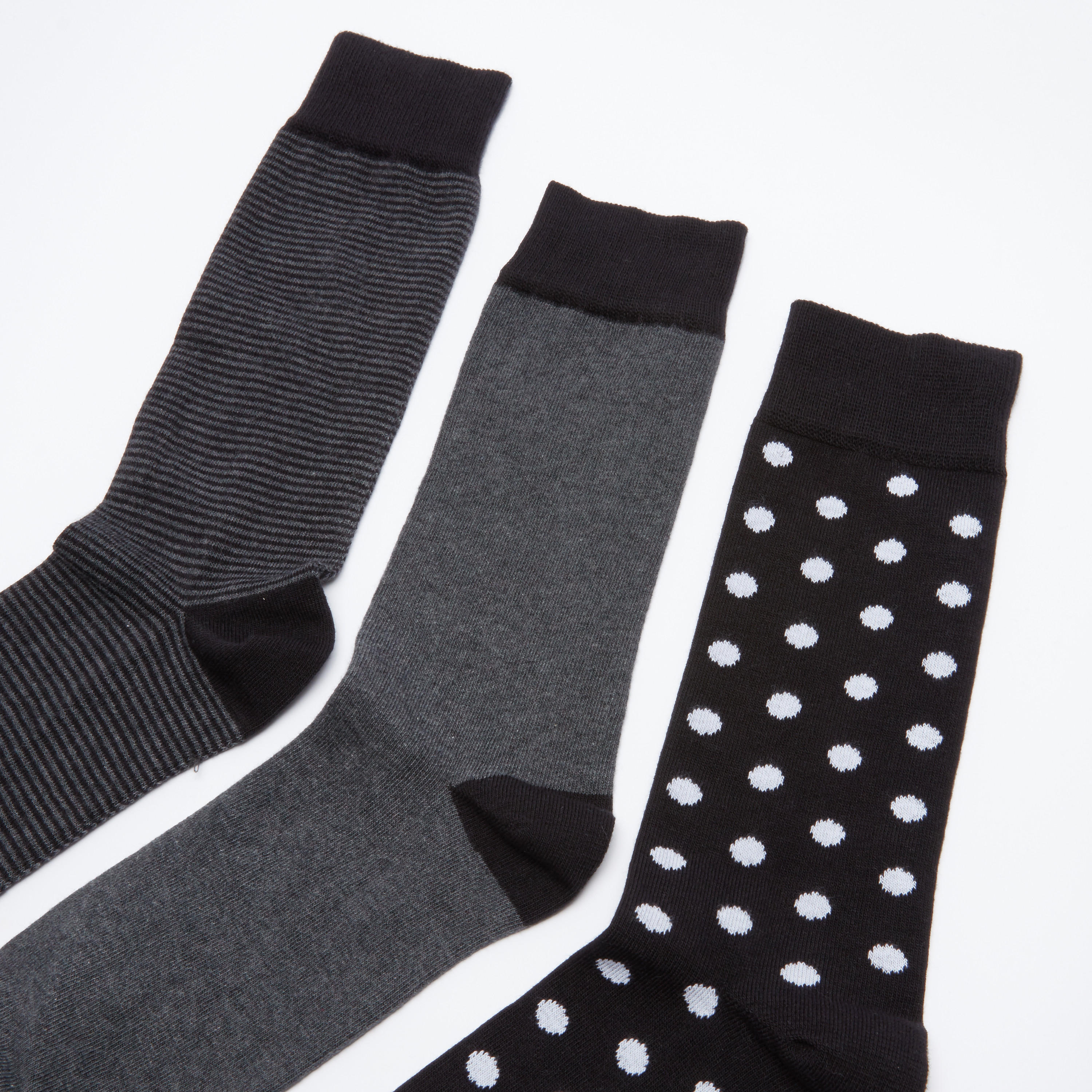 جوارب متوسطة الطول متنوعة - طقم من 3 أزواج-men-socks-image-3
