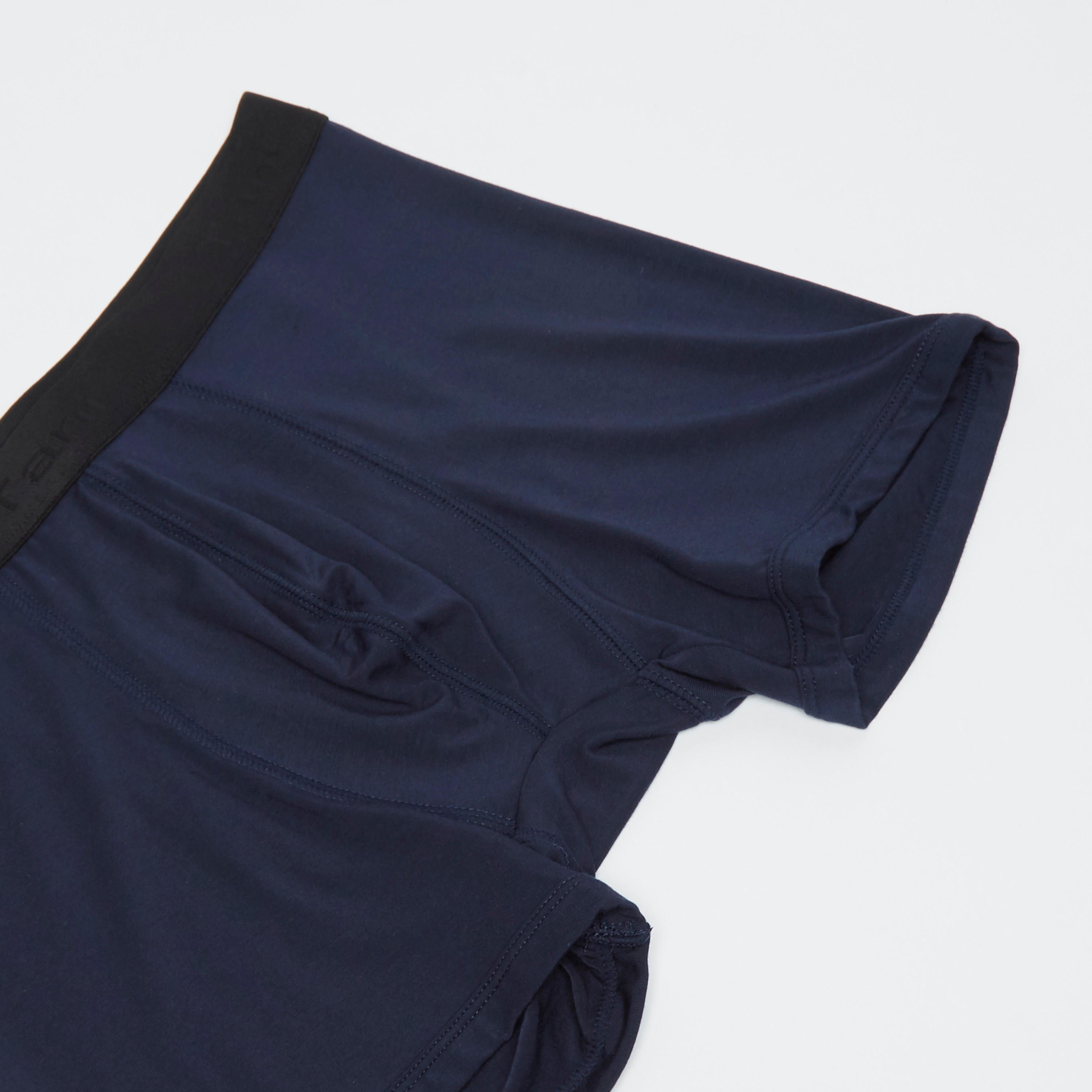 سراويل بوكسر سادة بخصر مطّاطي-men-clothing-innerwear-underwear-image-2