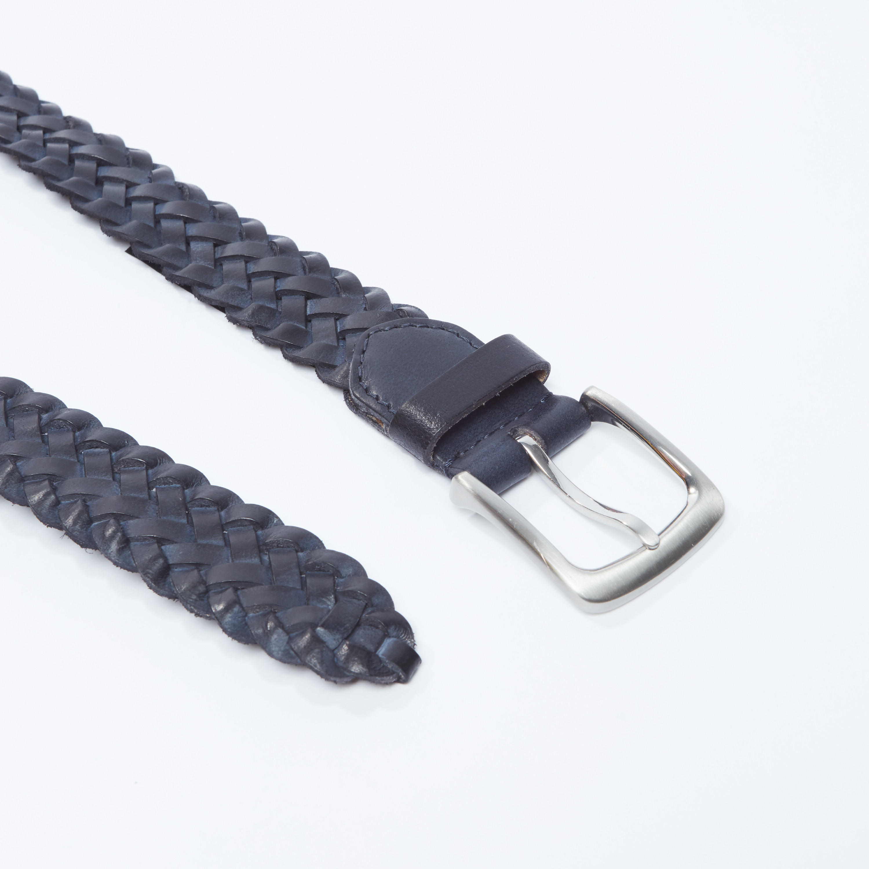 حزام بارز الملمس بإبزيم بدبوس-men-beltsandwallets-belts-image-3