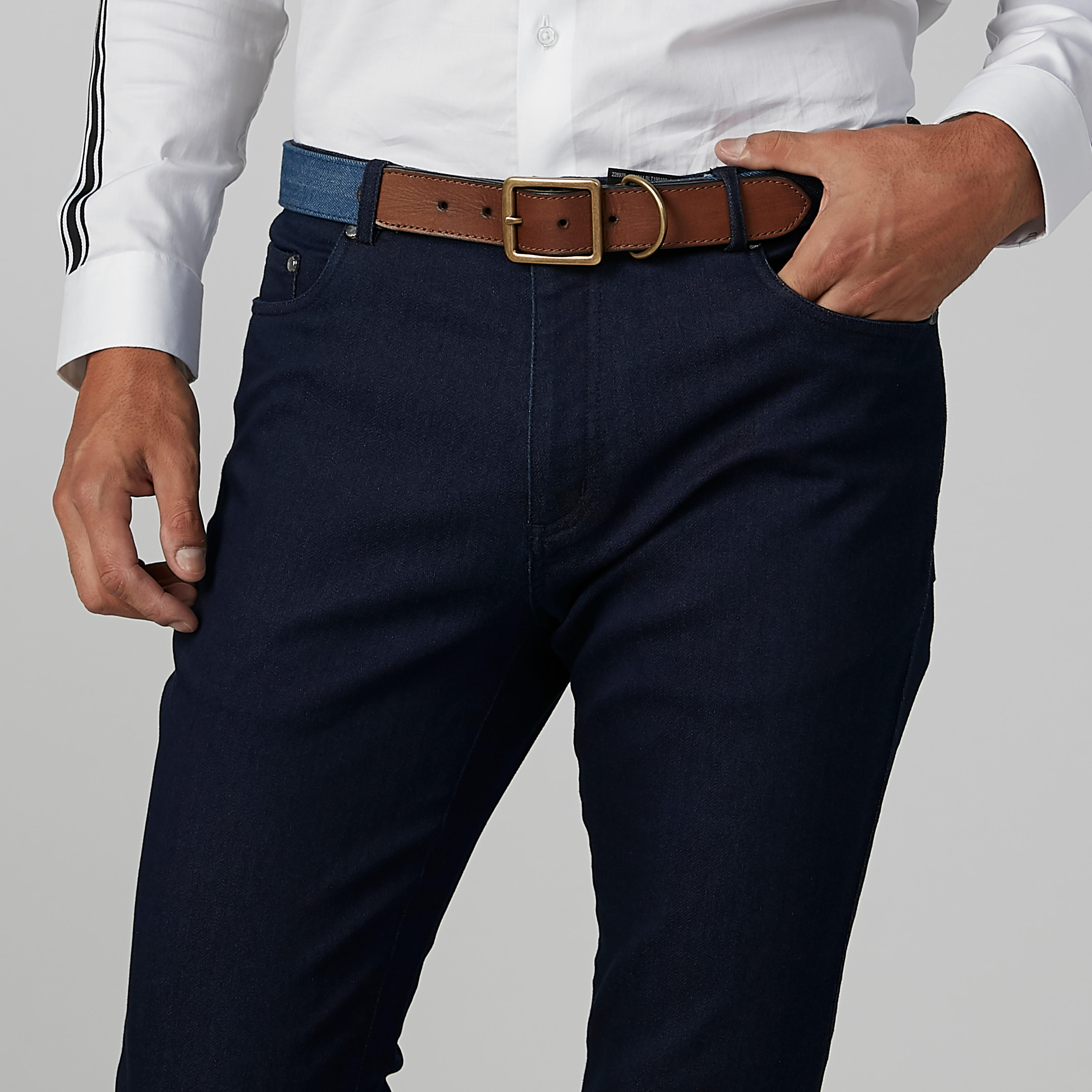 Textured Belt with Pin Buckle-men-beltsandwallets-belts-image-2
