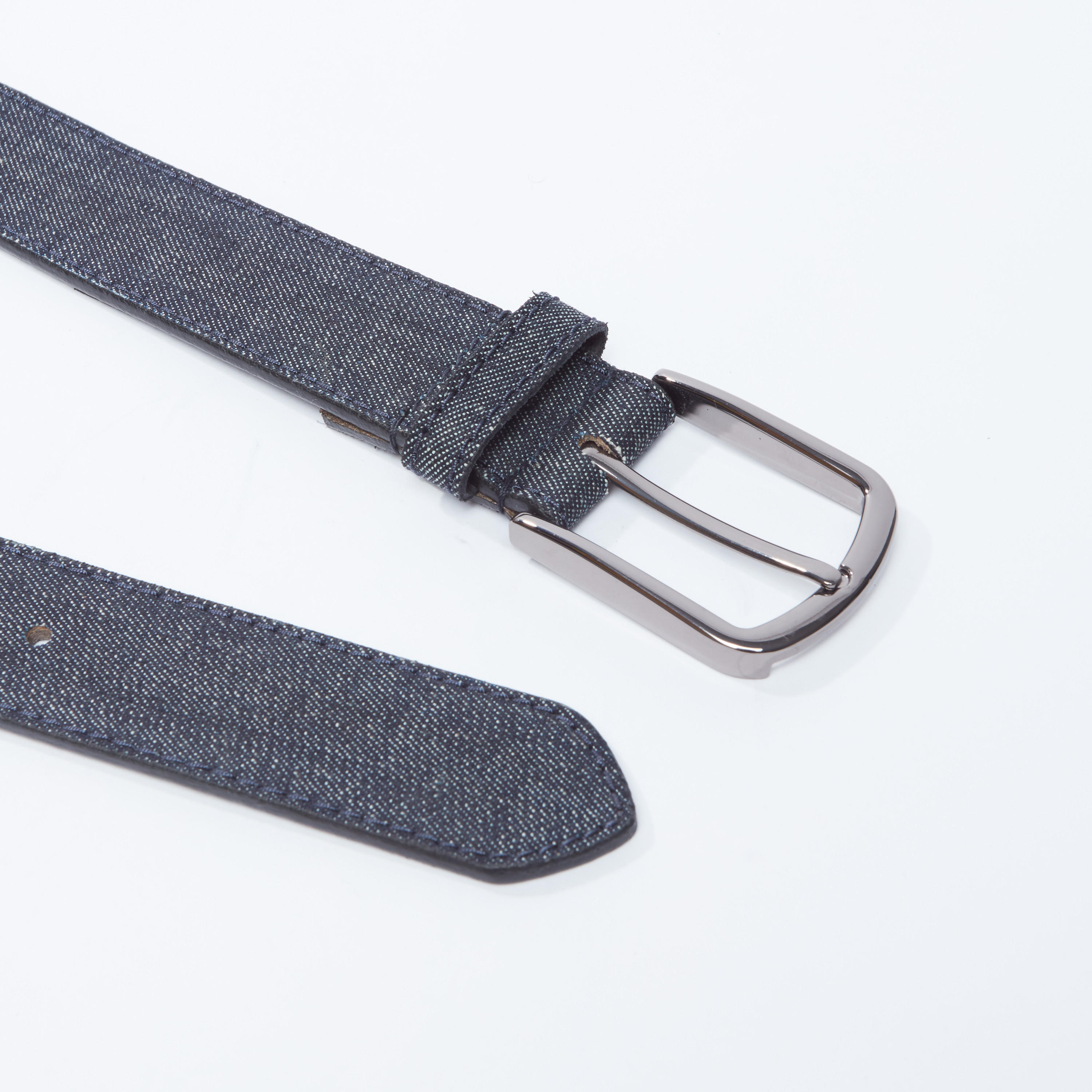 حزام بارز الملمس بإبزيم بدبوس-men-beltsandwallets-belts-image-1