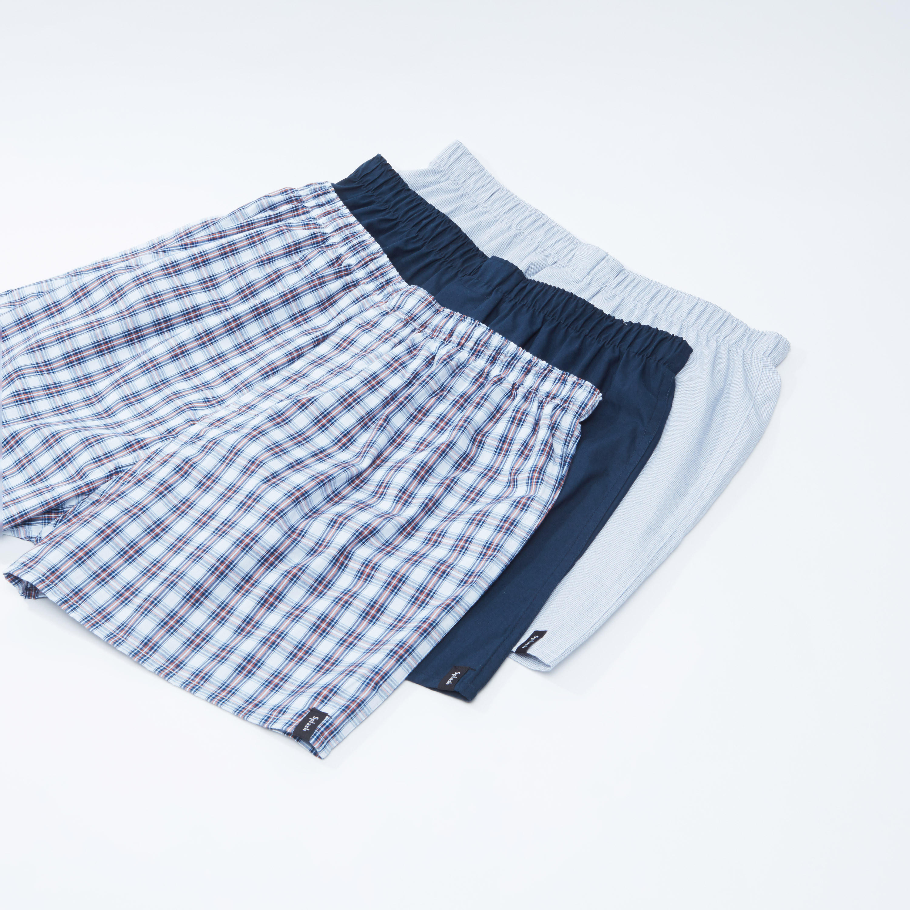 سراويل بوكسر متنوعة بخصر مطّاطي - طقم من 3 قطع-men-clothing-innerwear-underwear-image-1