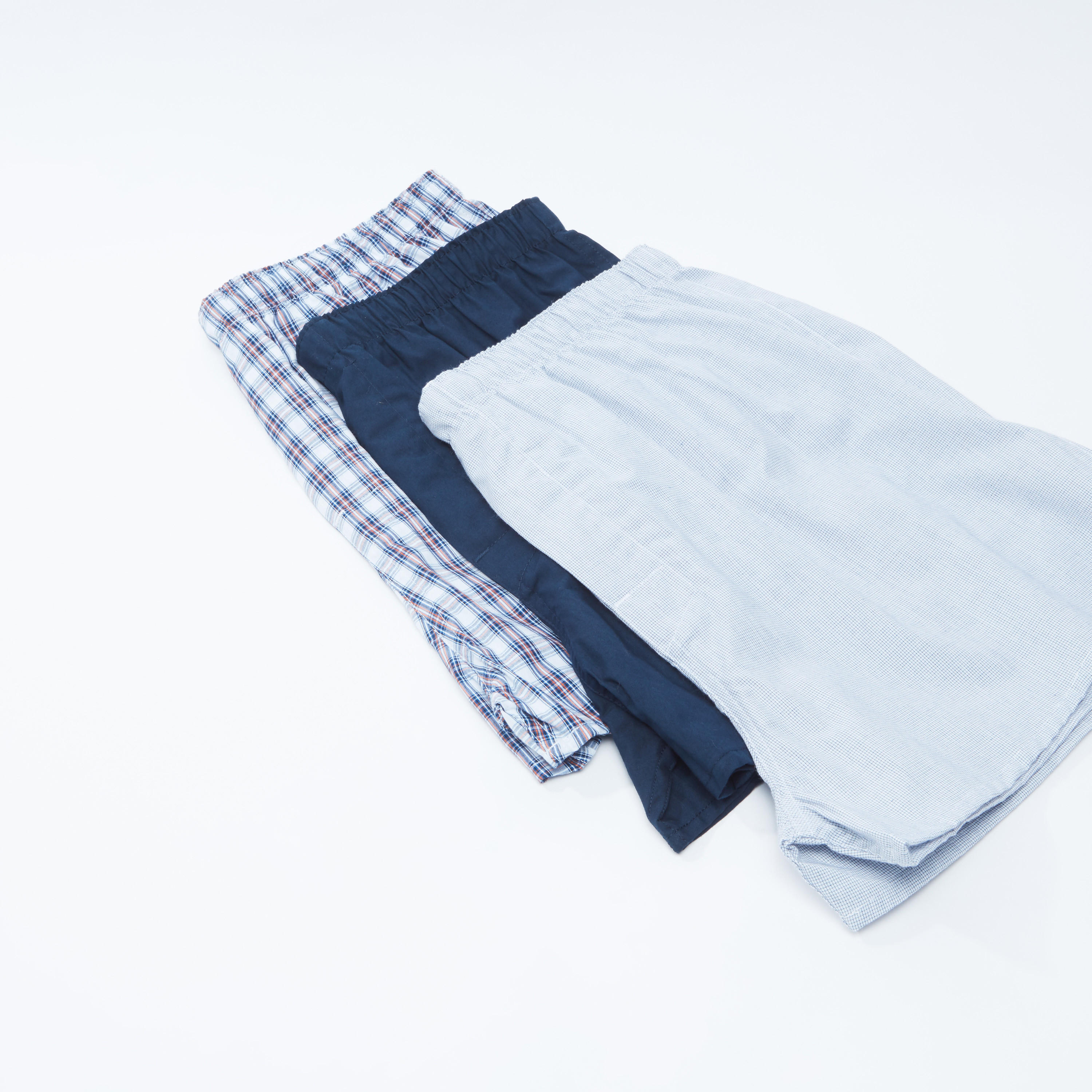 سراويل بوكسر متنوعة بخصر مطّاطي - طقم من 3 قطع-men-clothing-innerwear-underwear-image-3