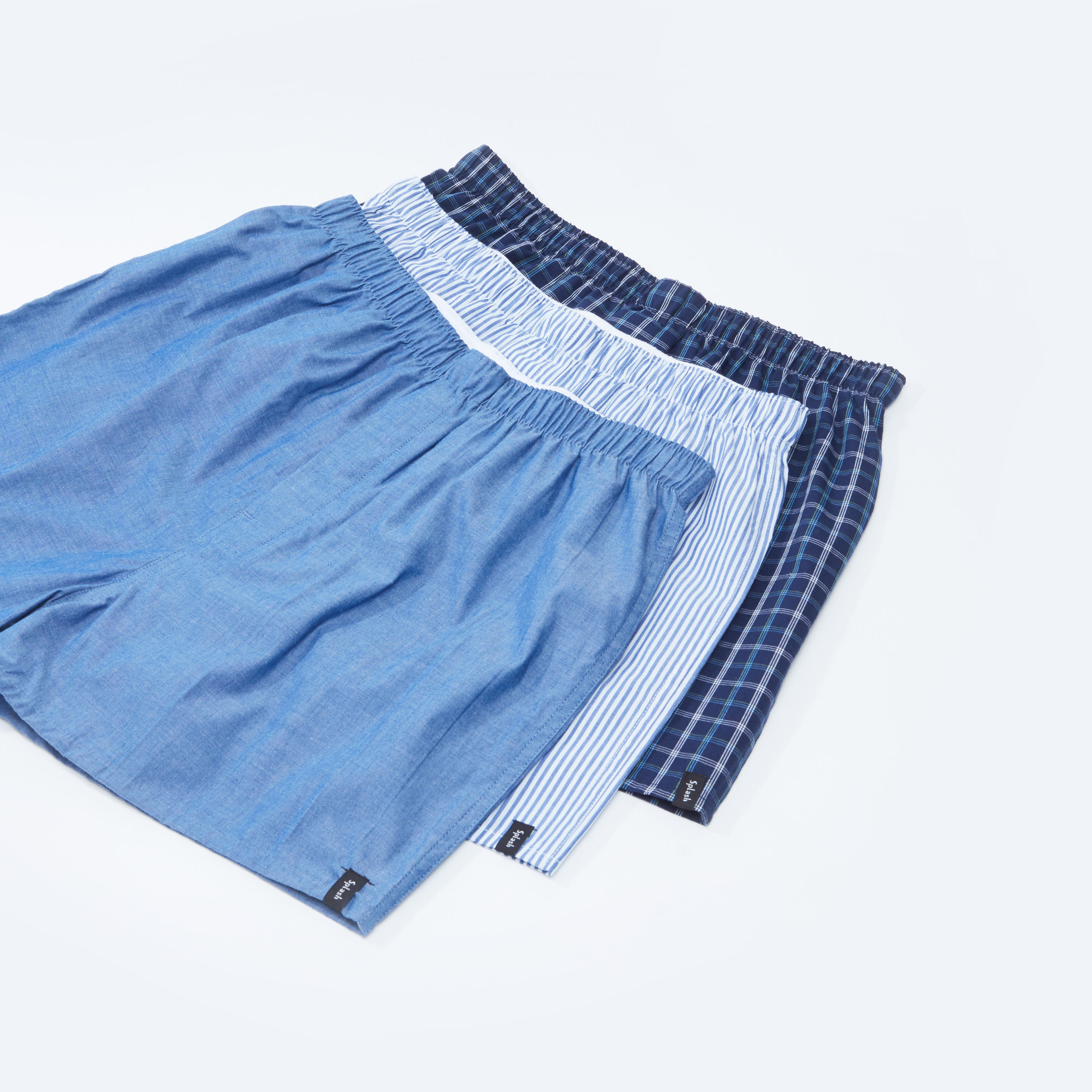 سراويل بوكسر متنوعة بخصر مطّاطي - طقم من 3 قطع-men-clothing-innerwear-underwear-image-1