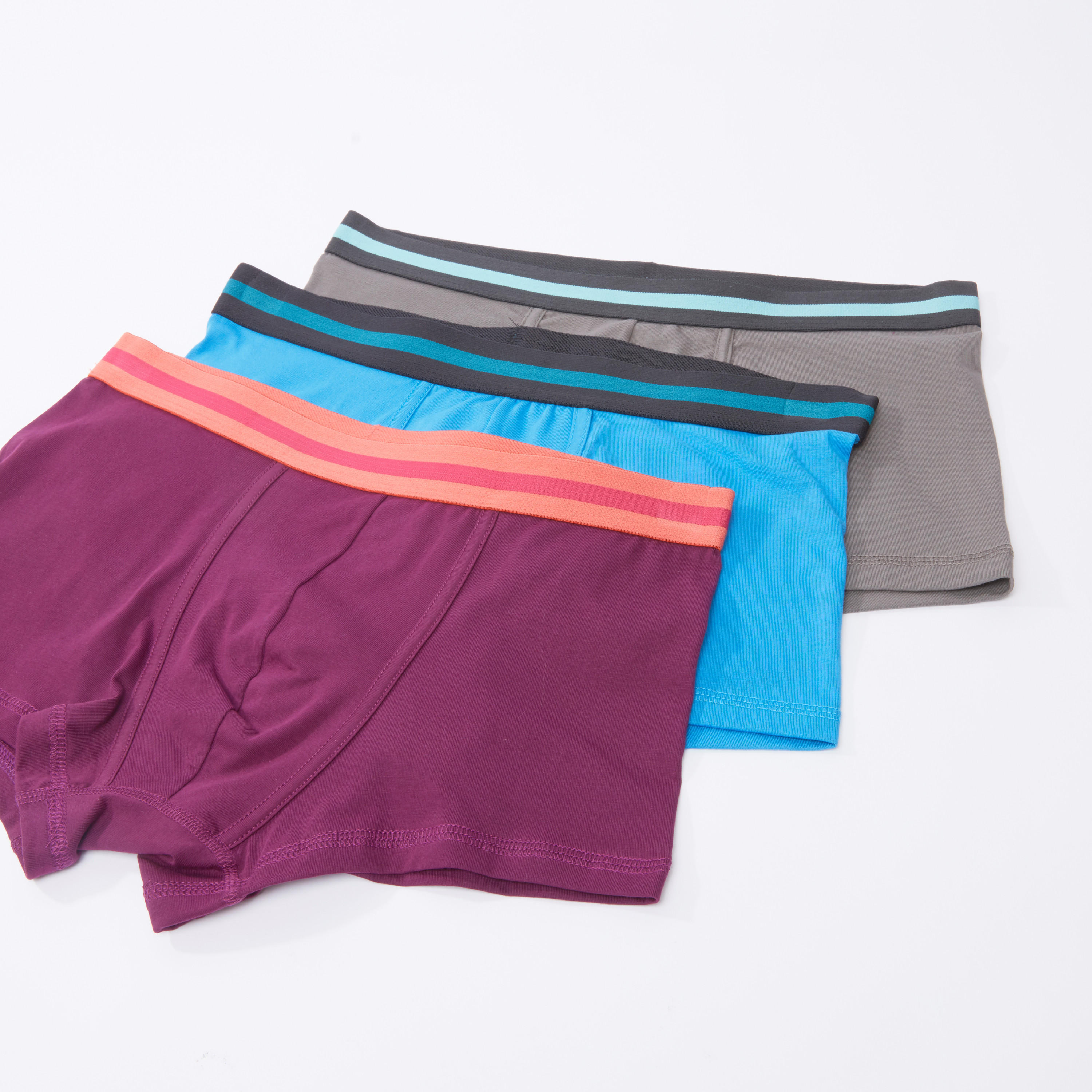 Set of 3 - Solid Boxers with Elasticised Waistband-men-clothing-innerwear-underwear-image-1