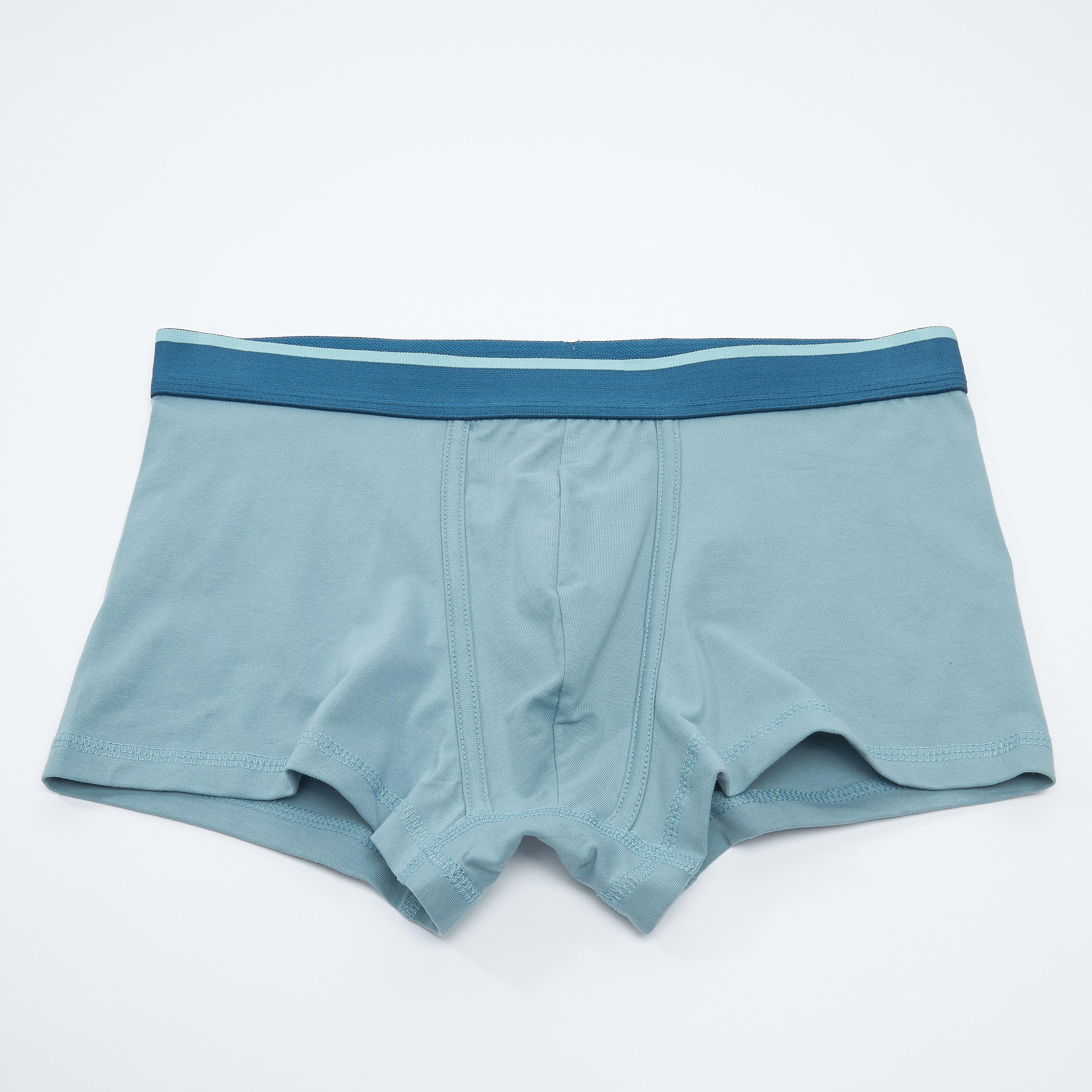 Set of 3 - Plain Trunks with Wide Elasticised Waistband-men-clothing-innerwear-underwear-image-2