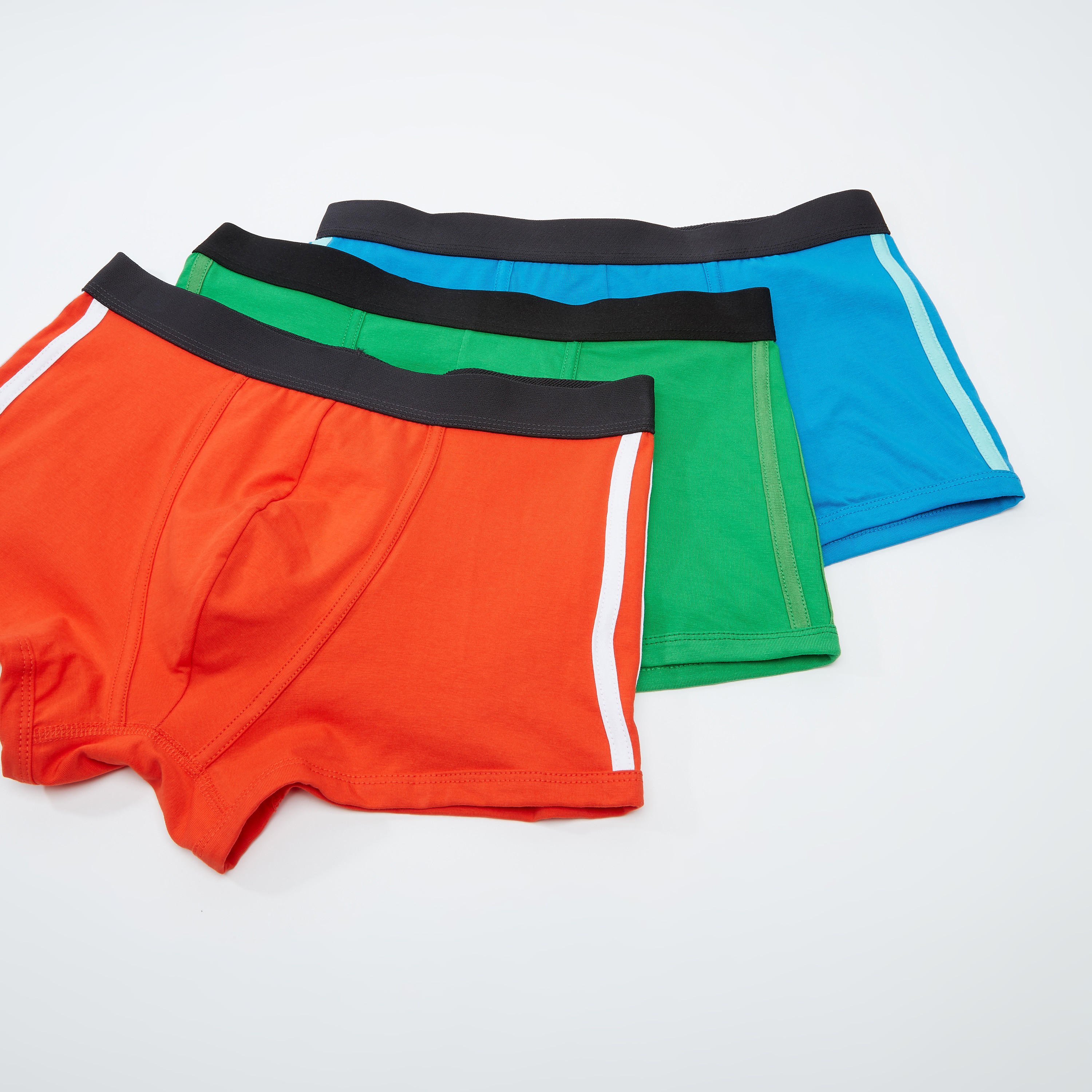 سراويل داخلية سادة بخصر مطّاطي عريض - طقم من 3 قطع-men-clothing-innerwear-underwear-image-1