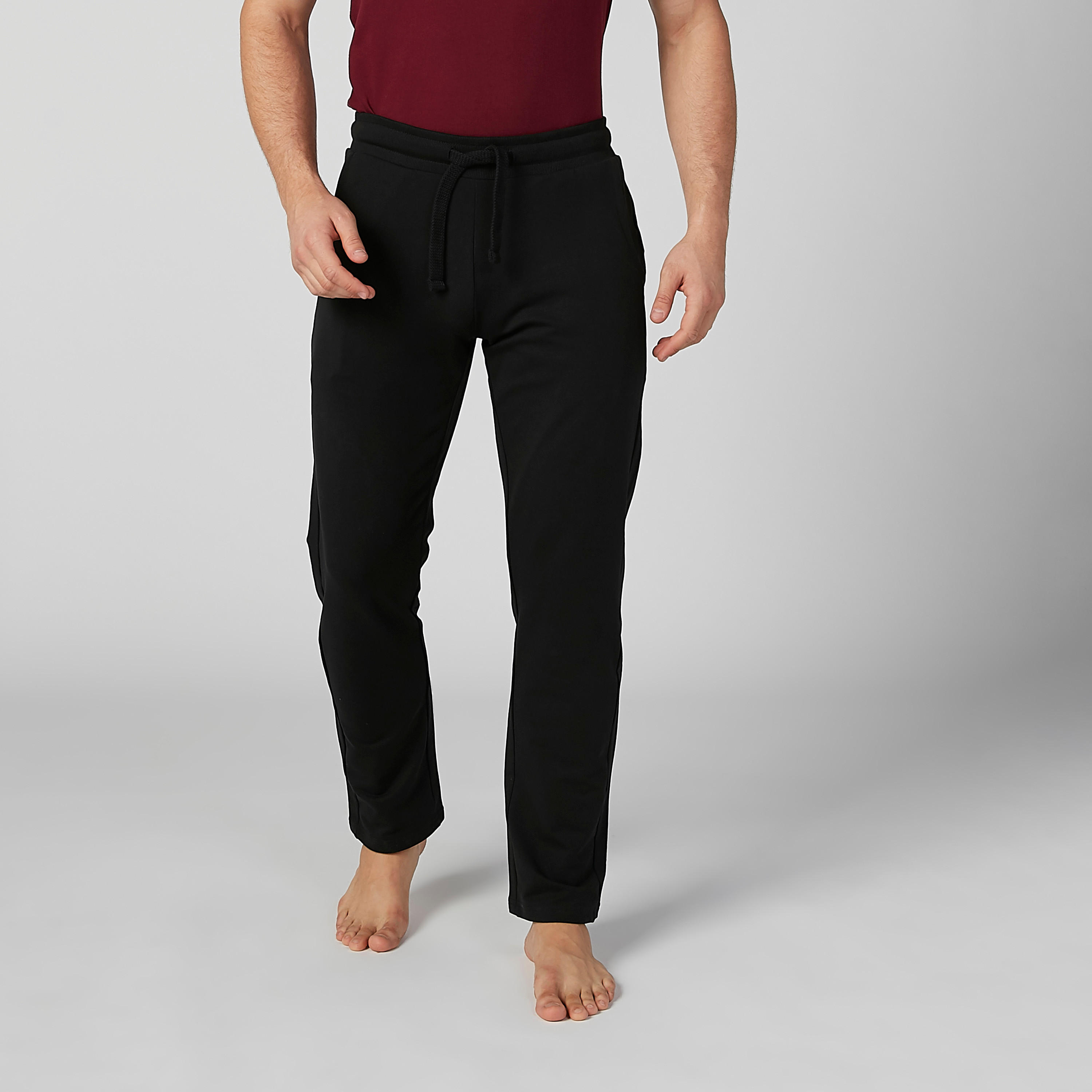 بنطال بيجاما سادة بجيوب ورباط-men-clothing-nightwear-pyjamaandshorts-image-5