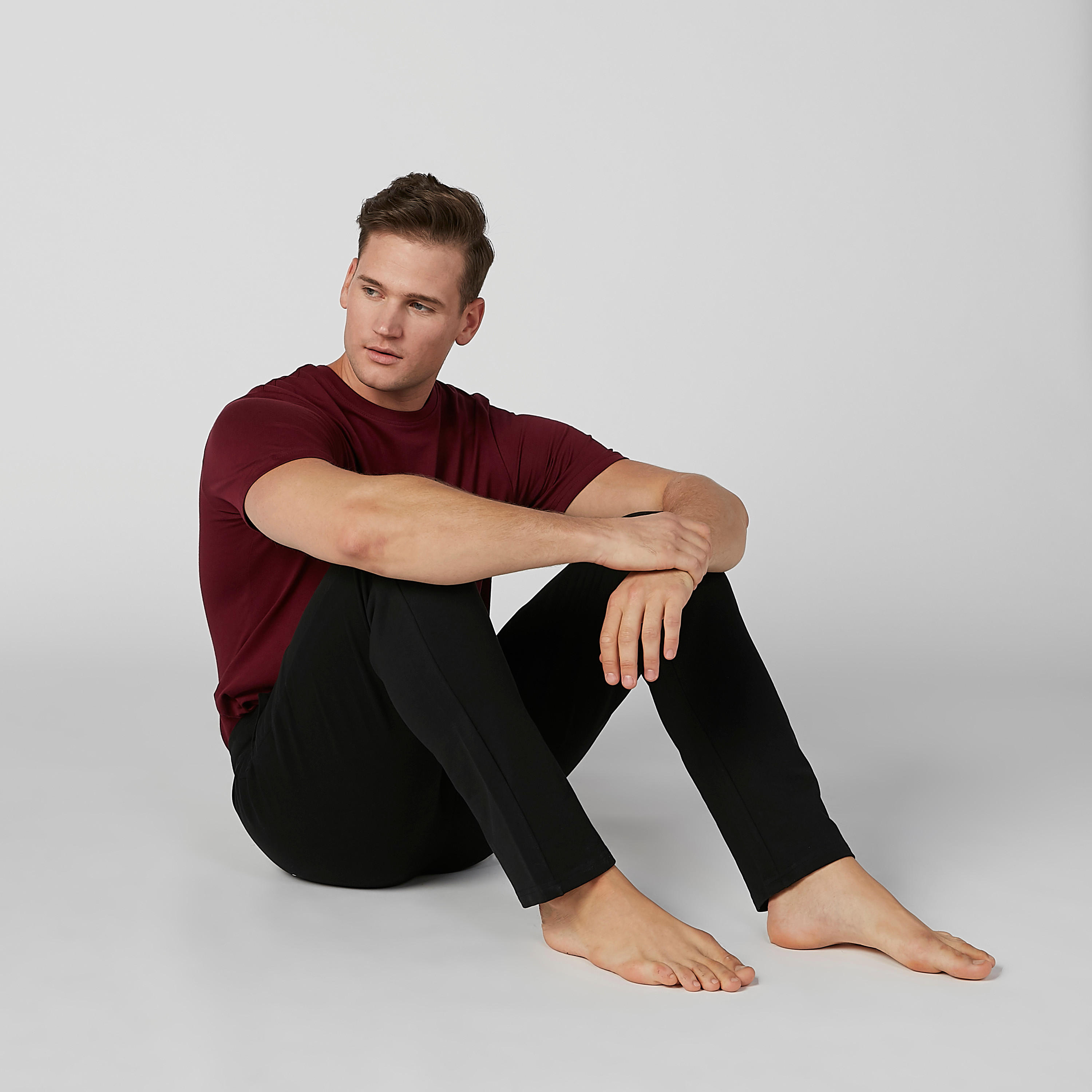 بنطال بيجاما سادة بجيوب ورباط-men-clothing-nightwear-pyjamaandshorts-image-4