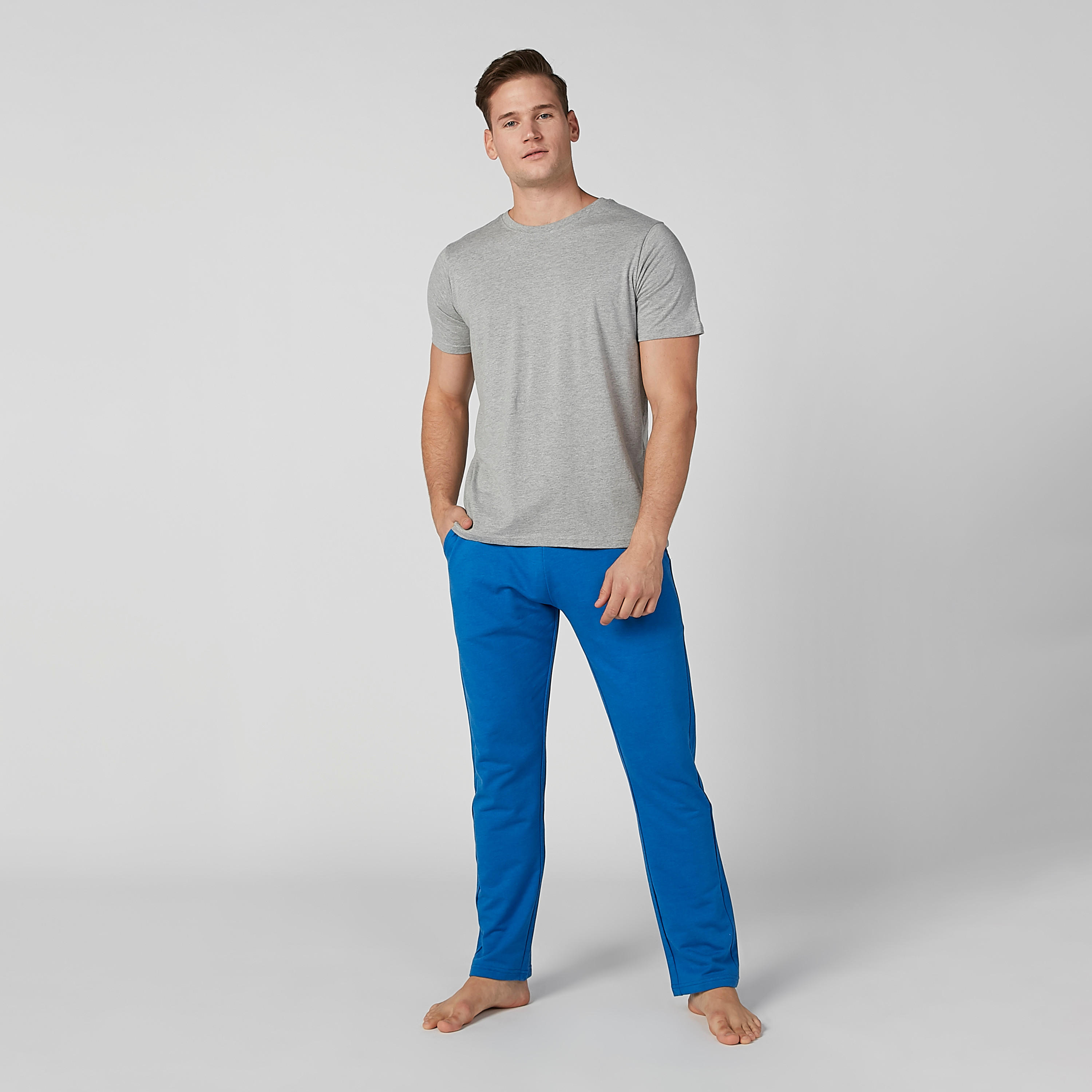 بنطال سادة طويل برباط وجيوب-men-clothing-nightwear-pyjamaandshorts-image-1