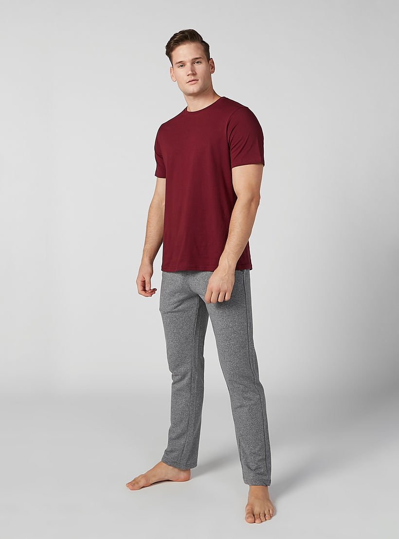 Full Length Plain Pants with Pocket Detail and Drawstring-men-clothing-nightwear-pyjamaandshorts-image-2