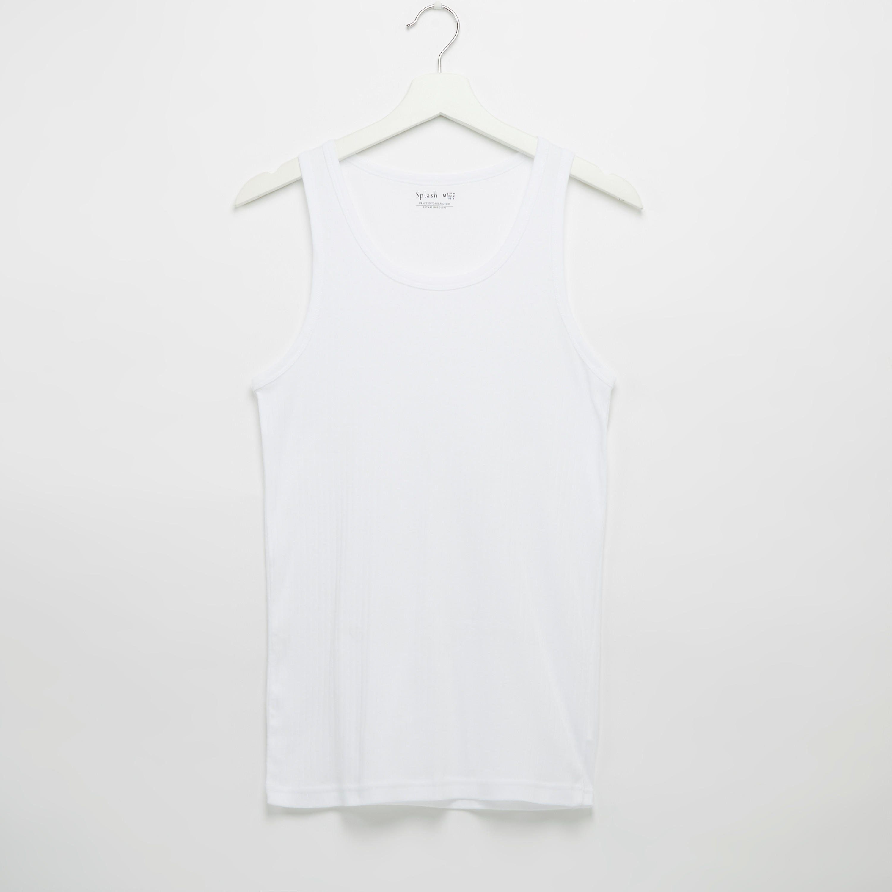 Set of 2 - Plain Vest with Scoop Neck-men-clothing-tshirtsandpolos-vests-image-2