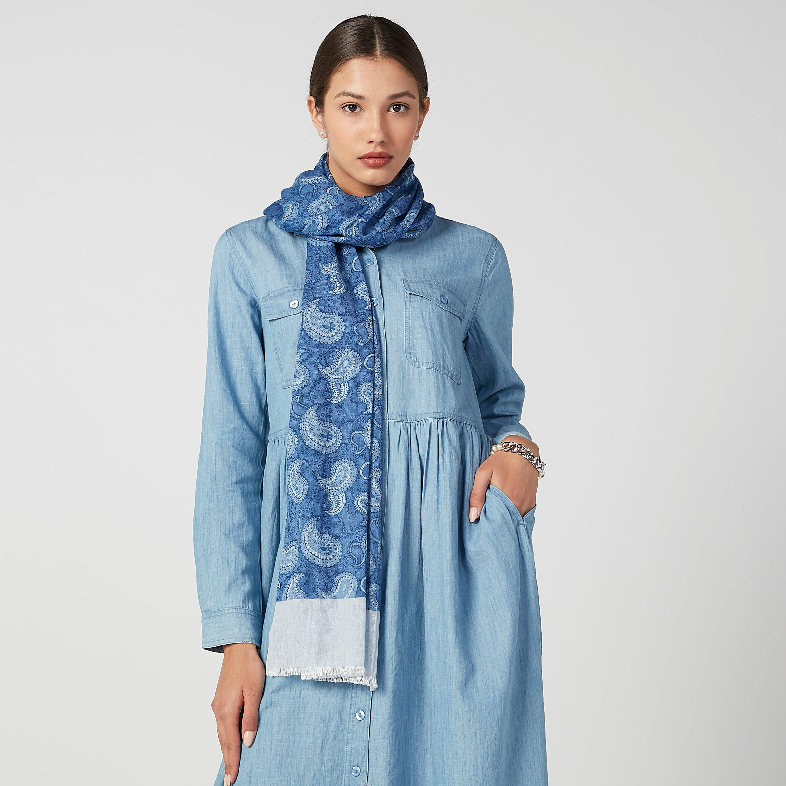 Printed Scarf with Fringes-men-scarvesandgloves-image-3