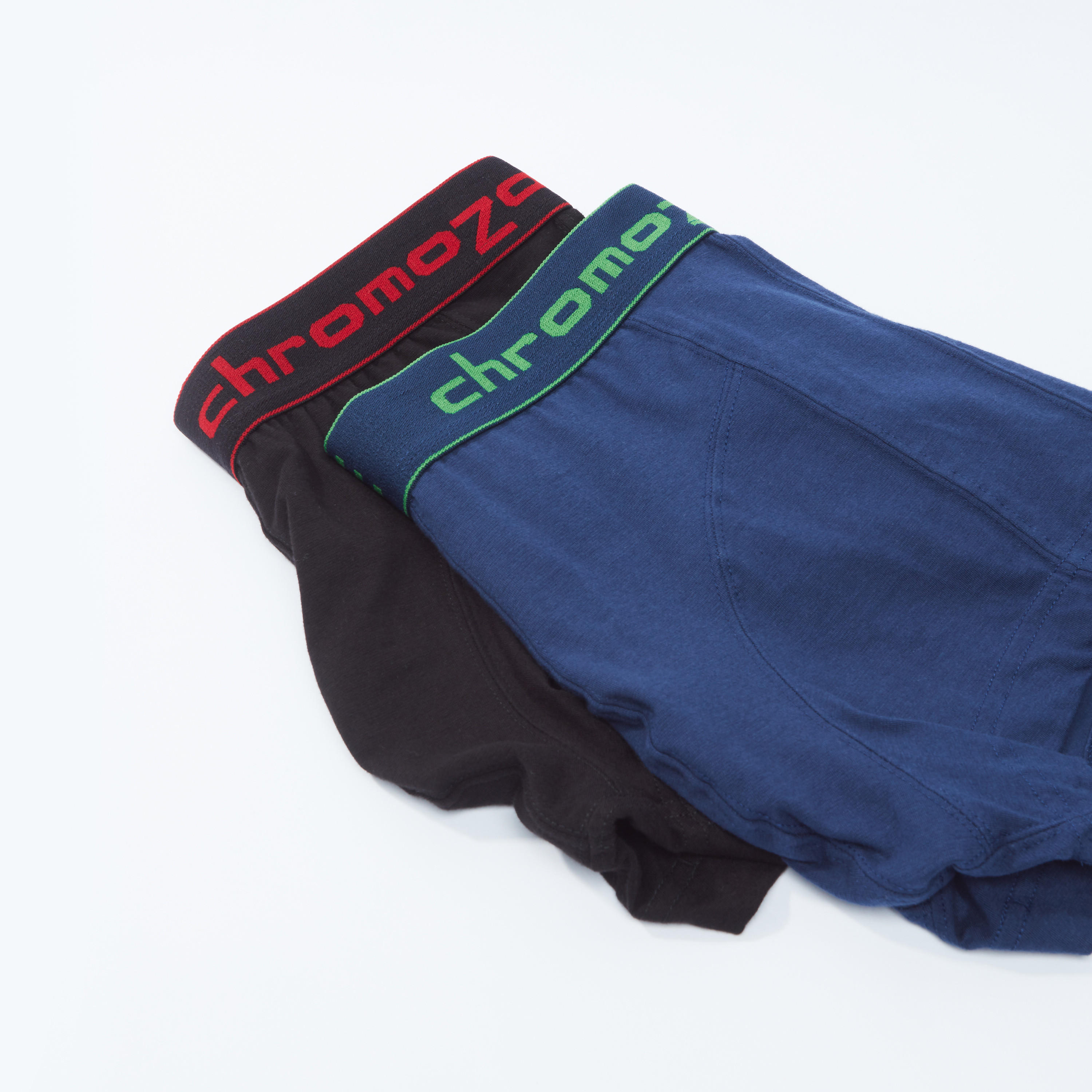 سراويل بوكسر سادة بخصر مطّاطي بطبعات - طقم من قطعتين-men-clothing-innerwear-underwear-image-3