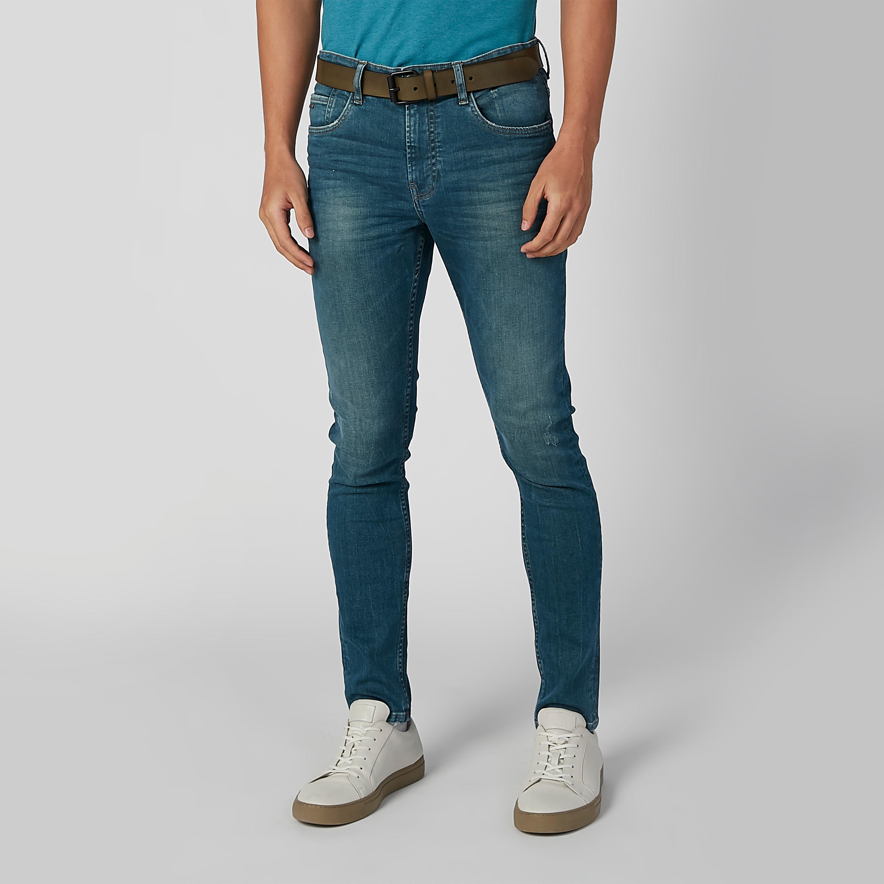 حزام بارز الملمس بإبزيم بدبوس-men-beltsandwallets-belts-image-2