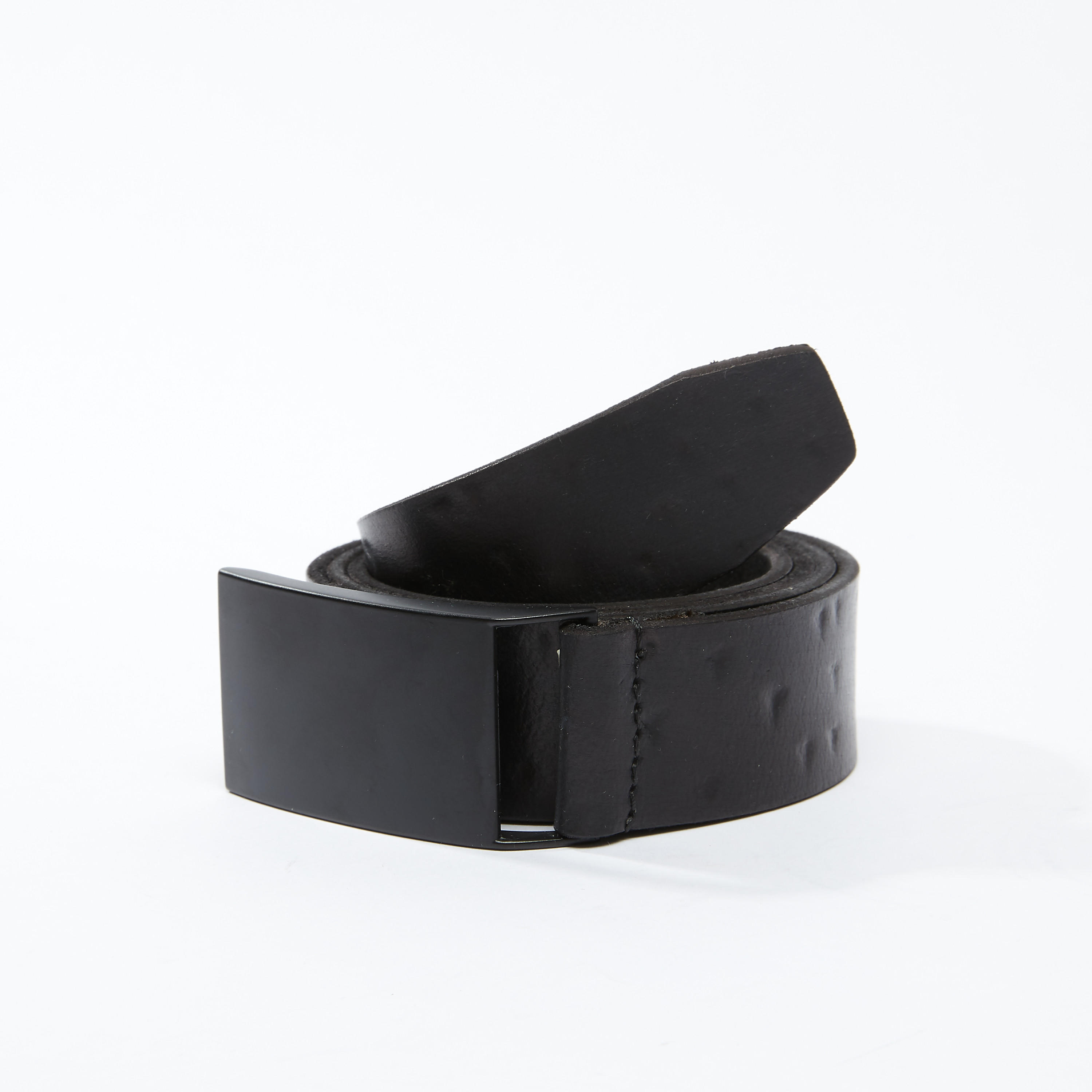 حزام بارز الملمس بإبزيم بدبوس-men-beltsandwallets-belts-image-1