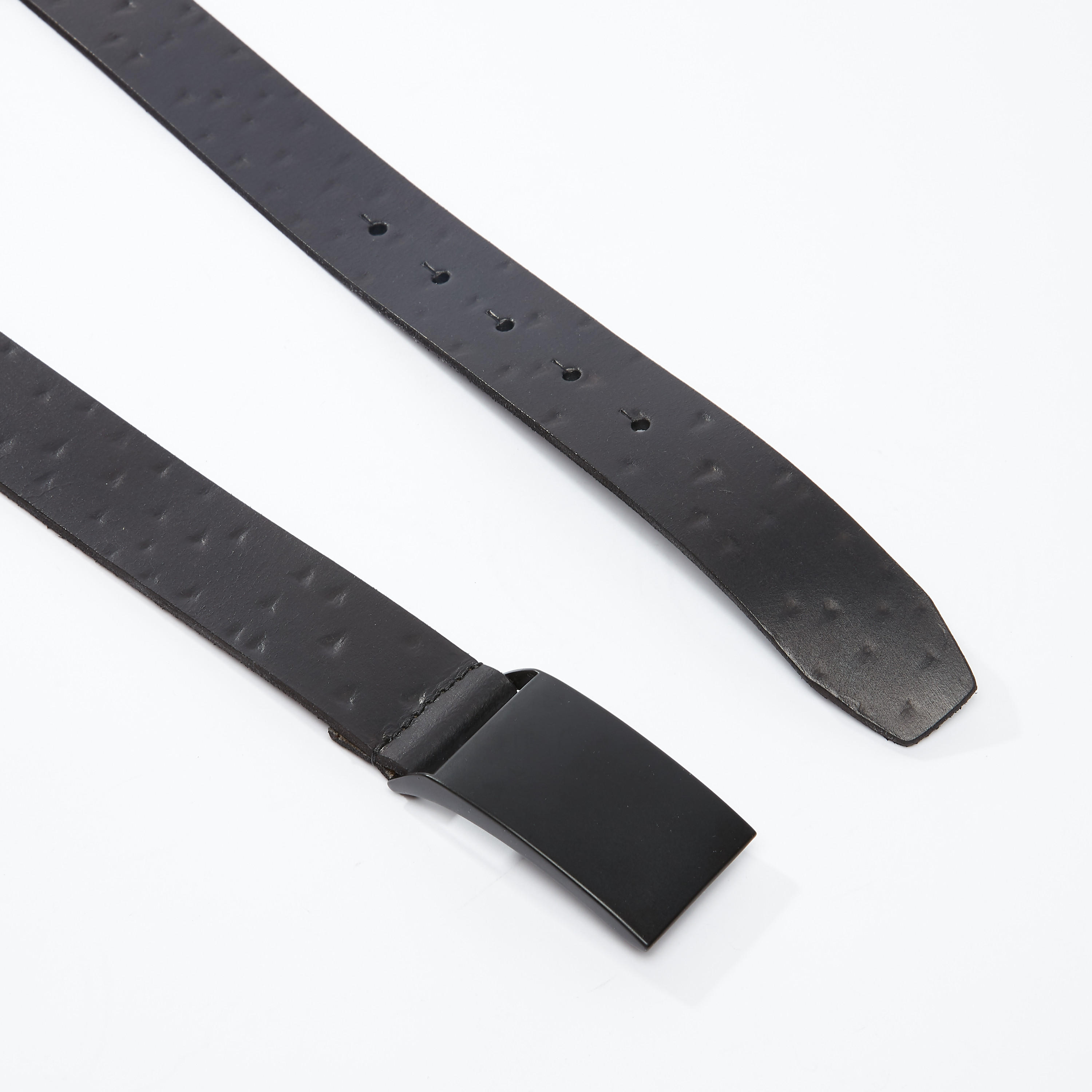 حزام بارز الملمس بإبزيم بدبوس-men-beltsandwallets-belts-image-3