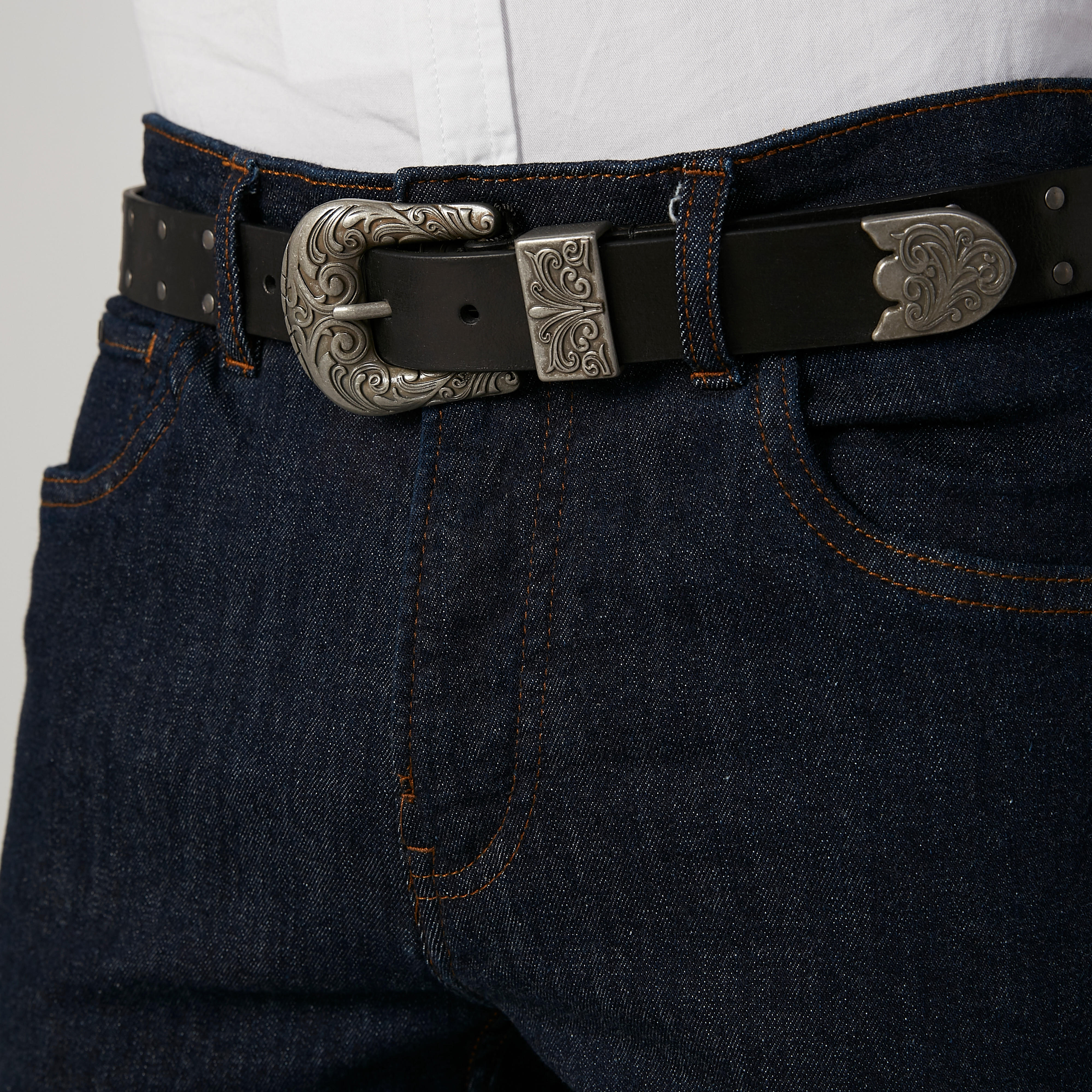 Textured Belt with Pin Buckle-men-beltsandwallets-belts-image-2