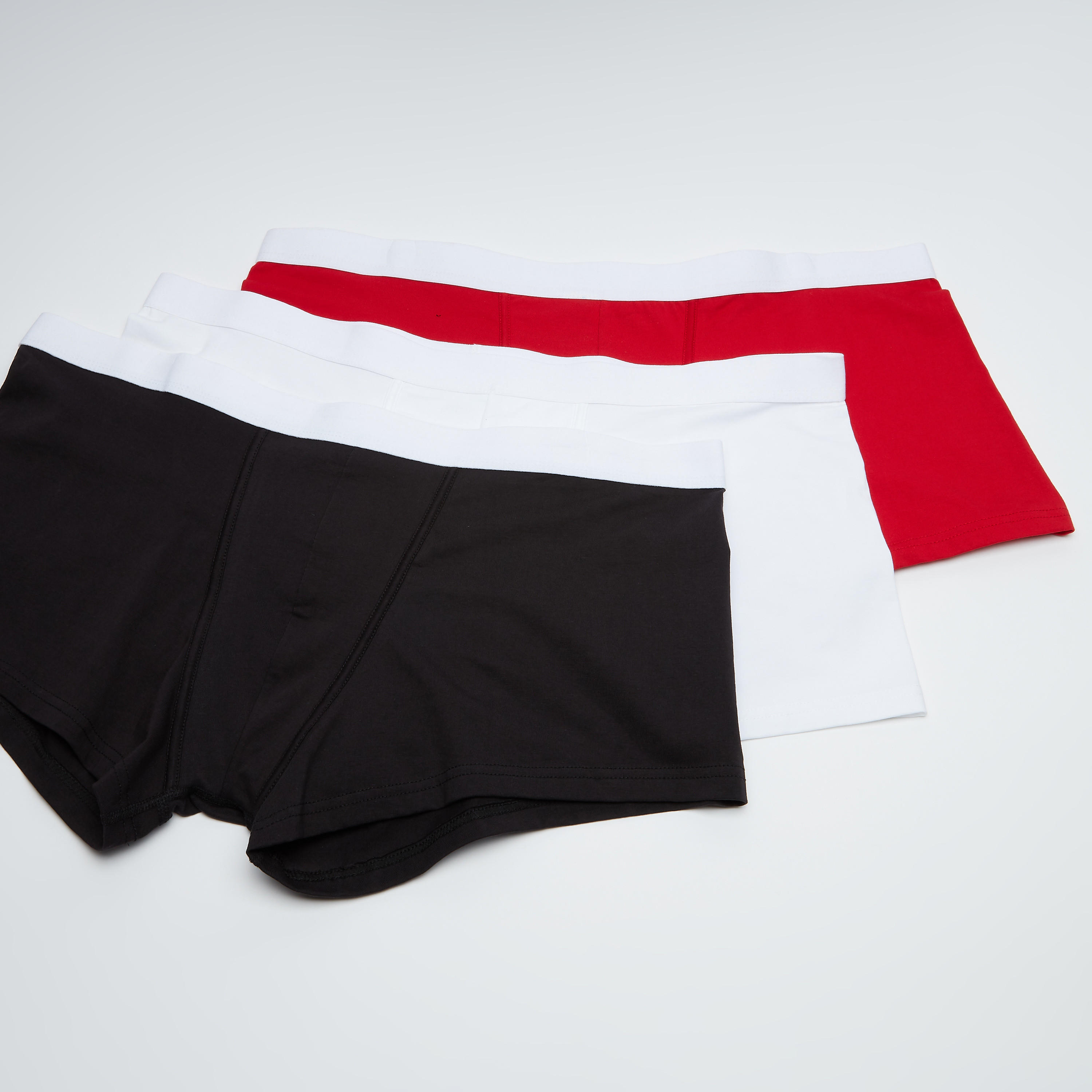 Set of 3 - Plain Trunks with Wide Elasticised Waistband-men-clothing-innerwear-underwear-image-1