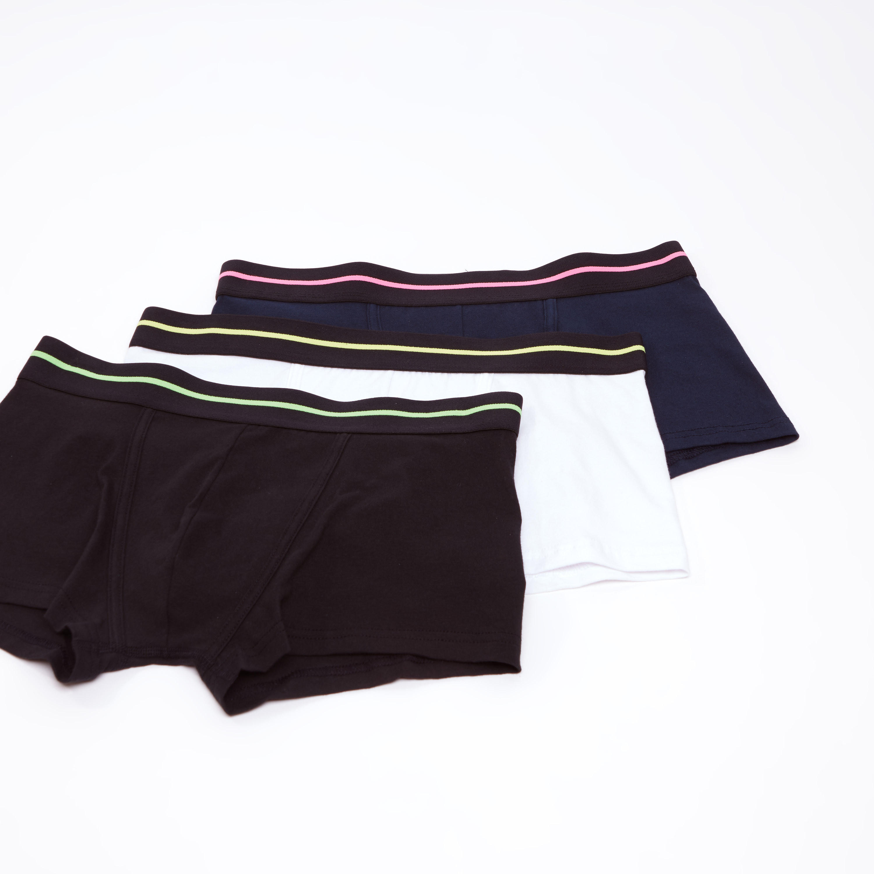 سراويل داخلية سادة بخصر مطّاطي عريض - طقم من 3 قطع-men-clothing-innerwear-underwear-image-1