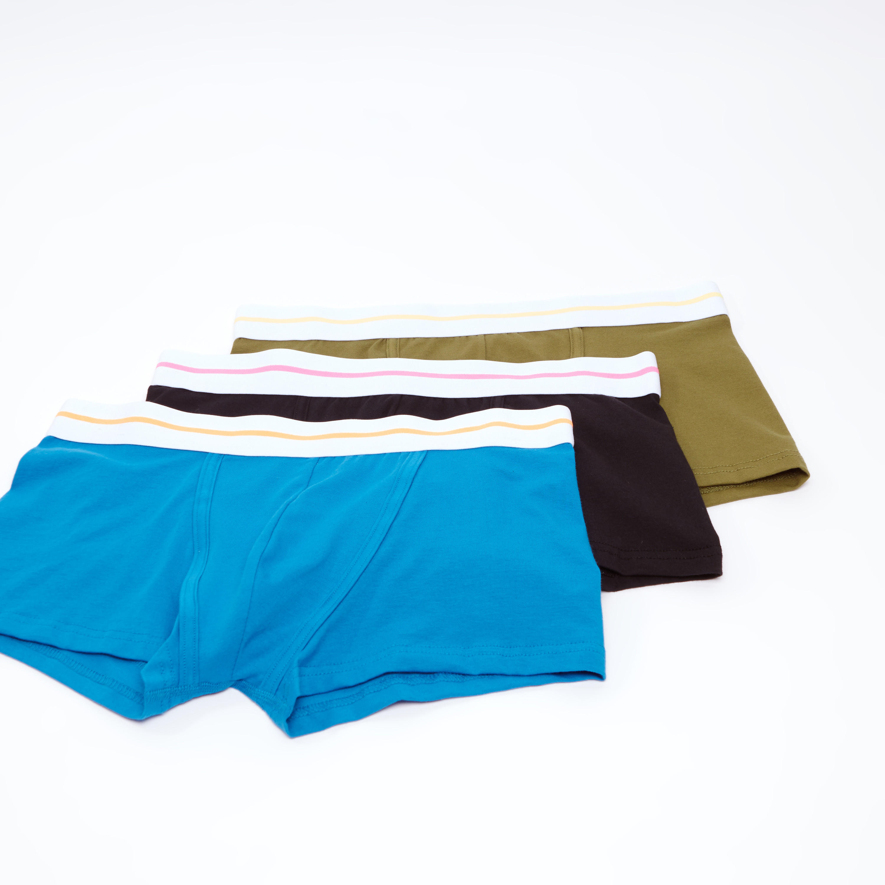 سراويل داخلية سادة بخصر مطّاطي عريض - طقم من 3 قطع-men-clothing-innerwear-underwear-image-1