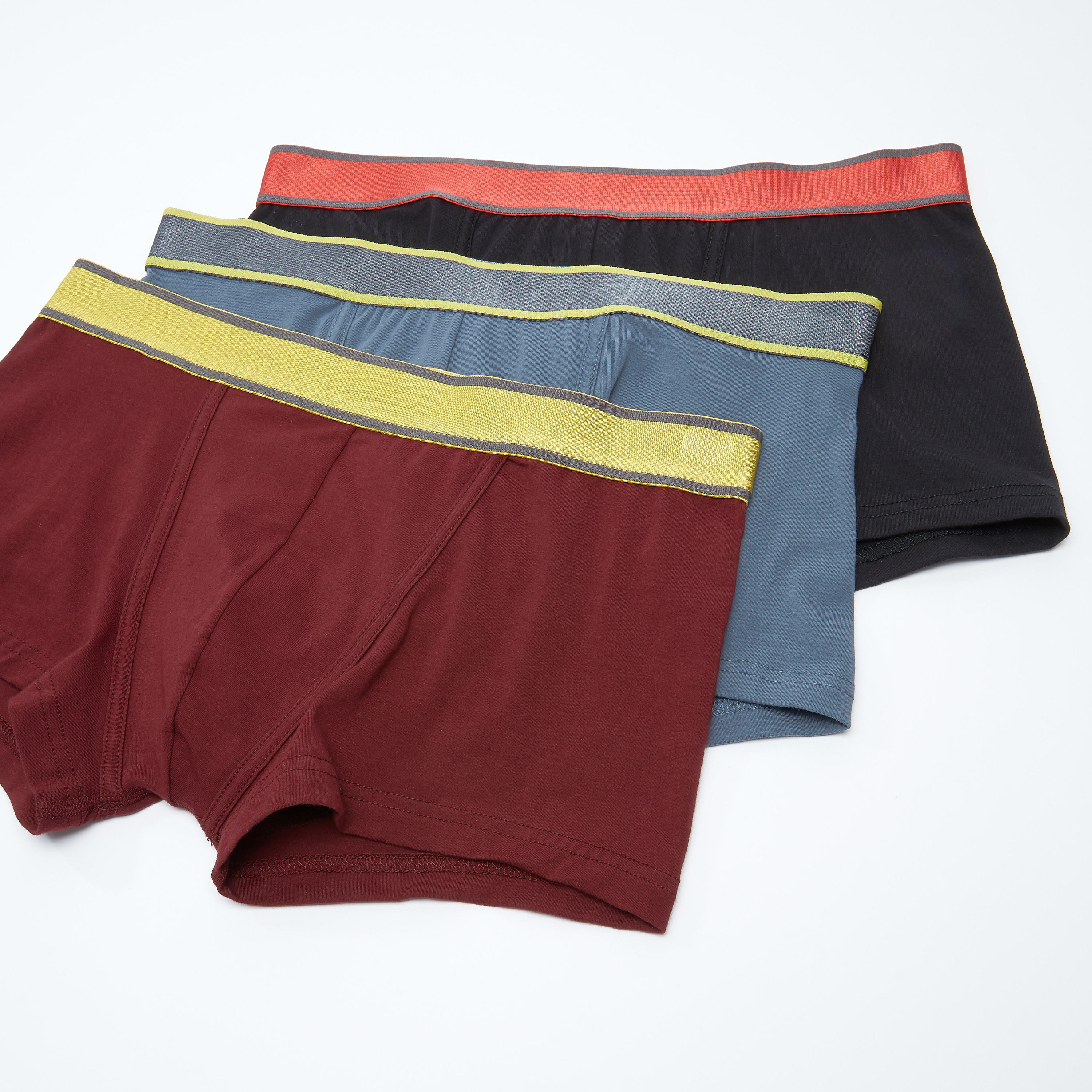 سراويل داخلية متنوعة بخصر مطّاطي عريض - طقم من 3 قطع-men-clothing-innerwear-underwear-image-1