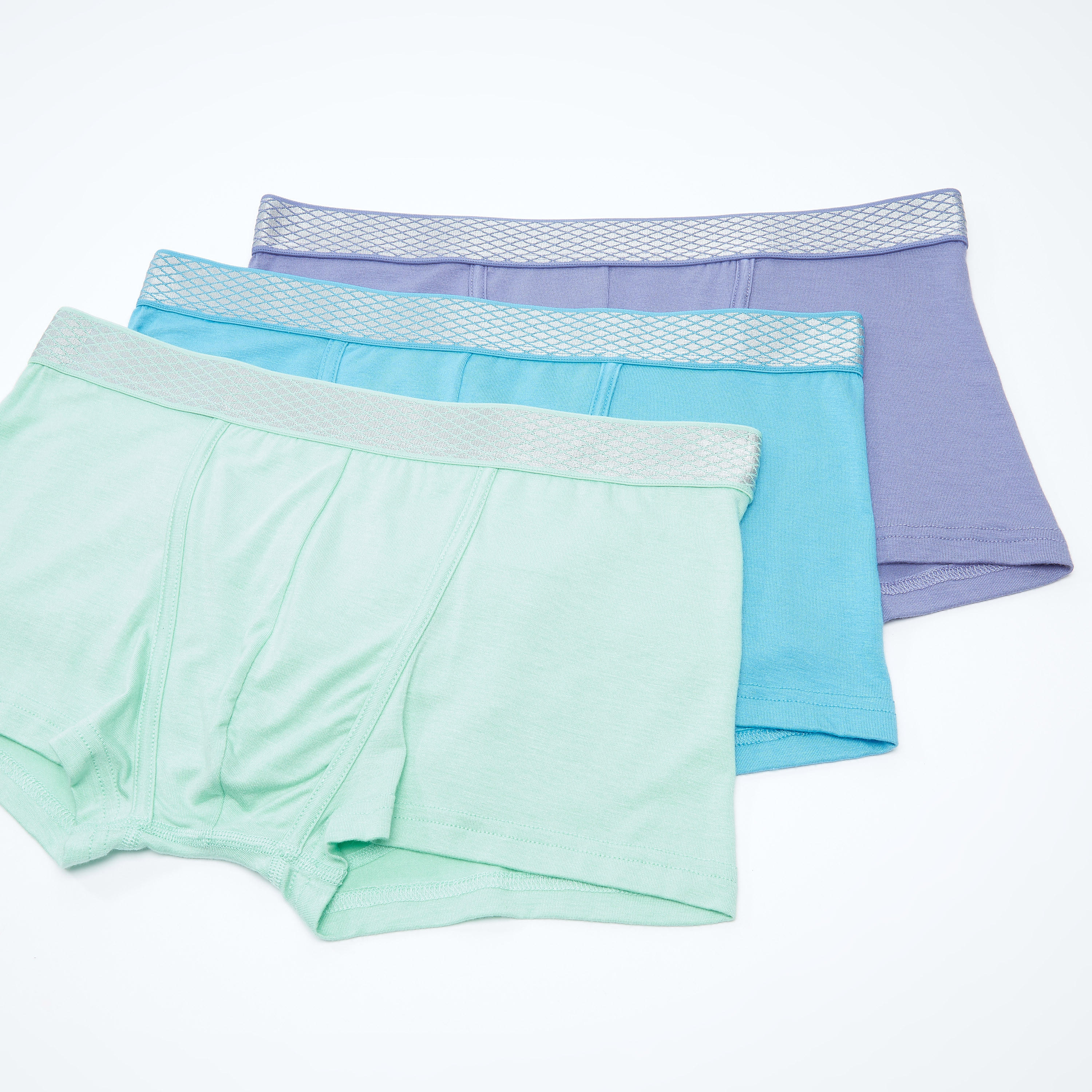 سراويل داخلية سادة بخصر مطّاطي عريض - طقم من 3 قطع-men-clothing-innerwear-underwear-image-1