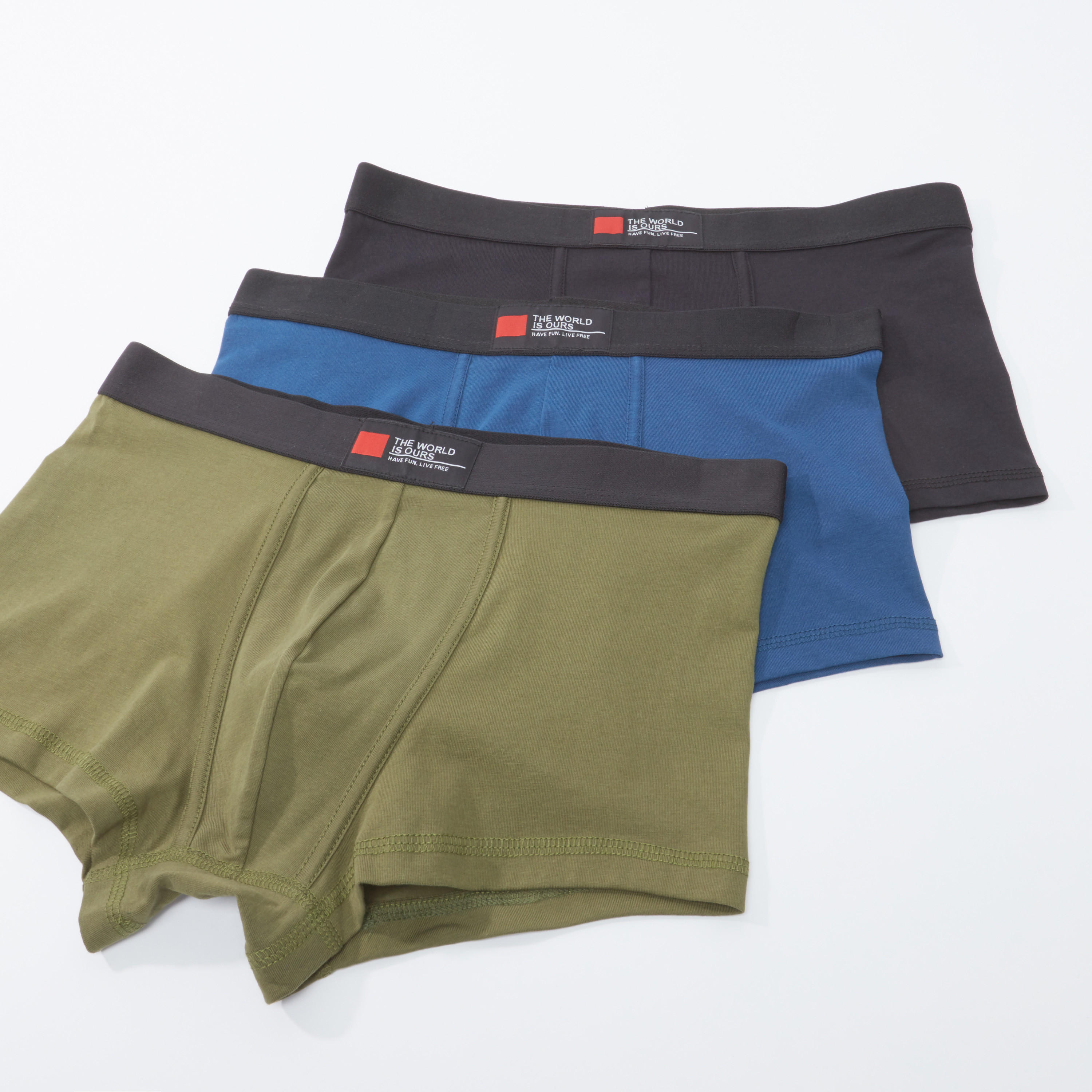 Set of 3 - Plain Briefs with Elasticised Waistband-men-clothing-innerwear-underwear-image-1
