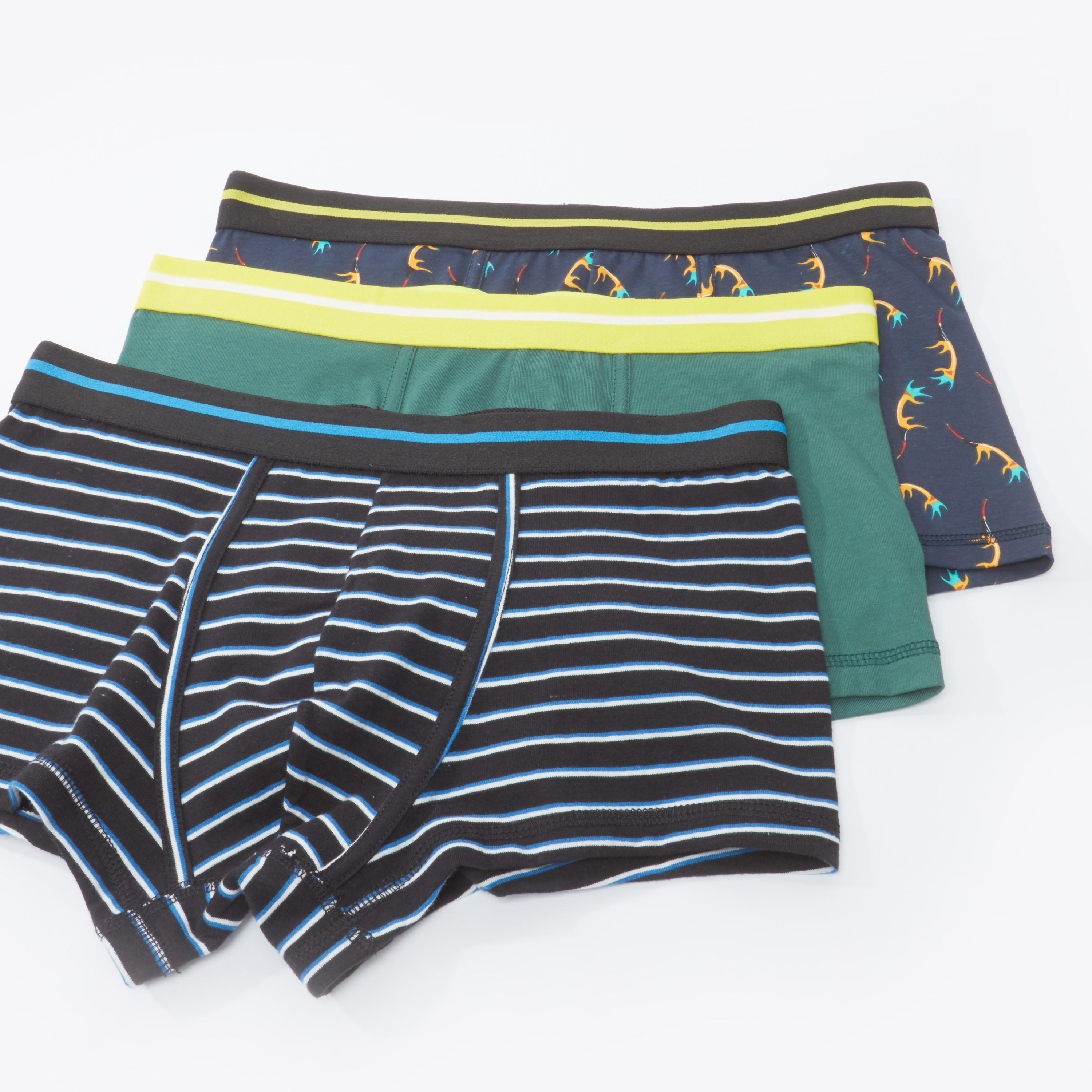 سراويل داخلية متنوعة بخصر مطّاطي - طقم من 3 قطع-men-clothing-innerwear-underwear-image-1