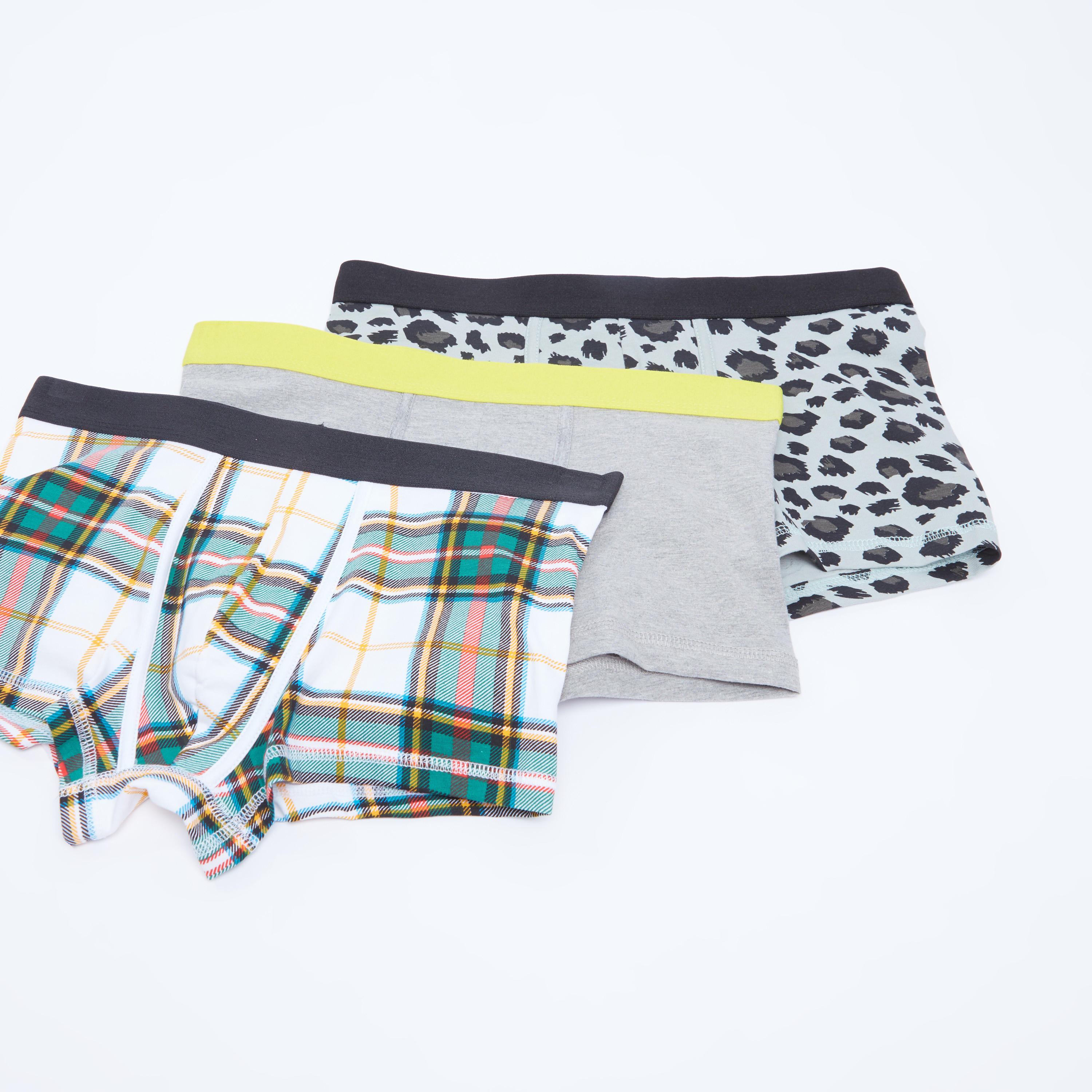 Set of 3 - Assorted Trunks with Wide Elasticised Waistband-men-clothing-innerwear-underwear-image-1