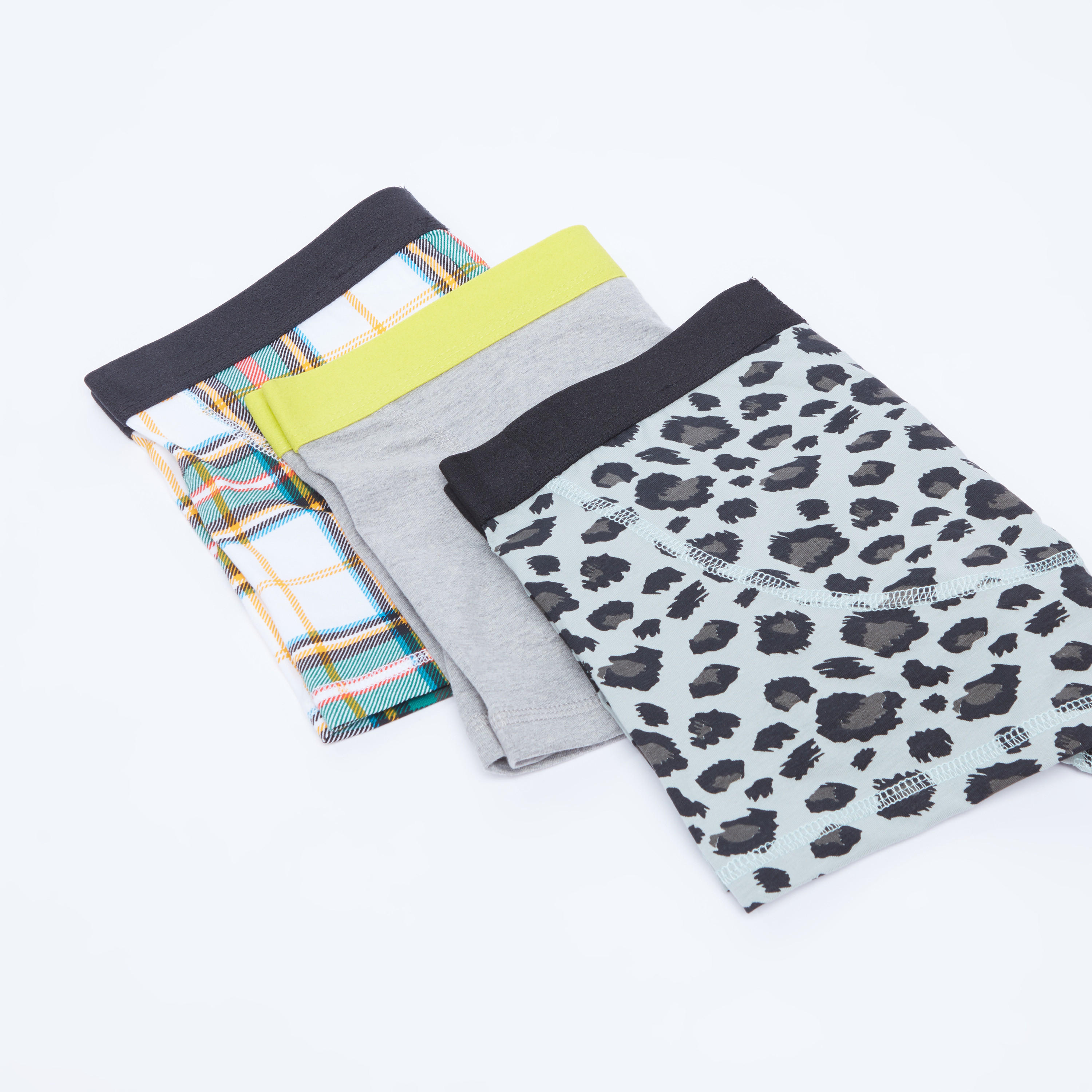 Set of 3 - Assorted Trunks with Wide Elasticised Waistband-men-clothing-innerwear-underwear-image-3