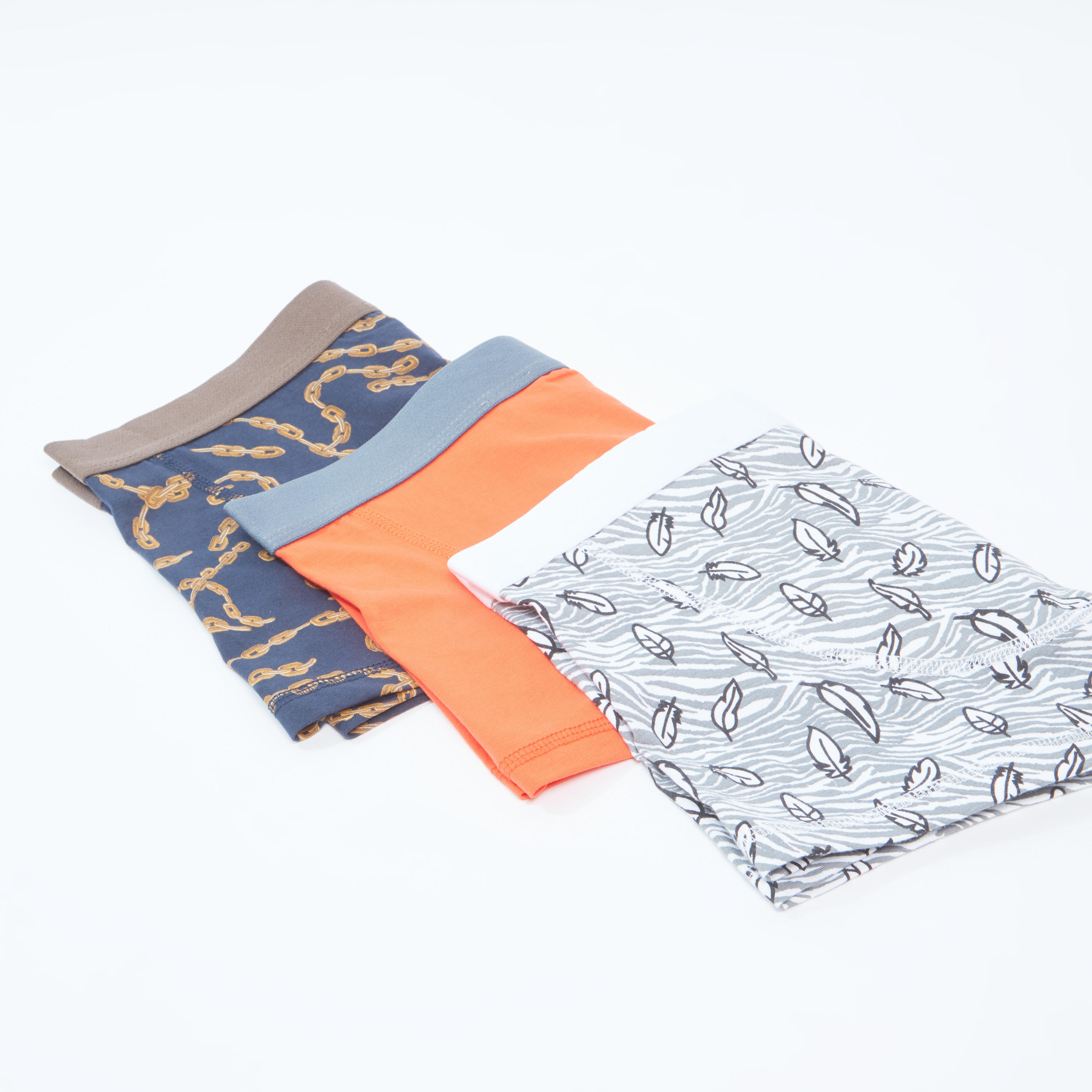 شورتات ترانك متنوعة بخصر مطّاطي عريض - طقم من 3 قطع-men-clothing-innerwear-underwear-image-1