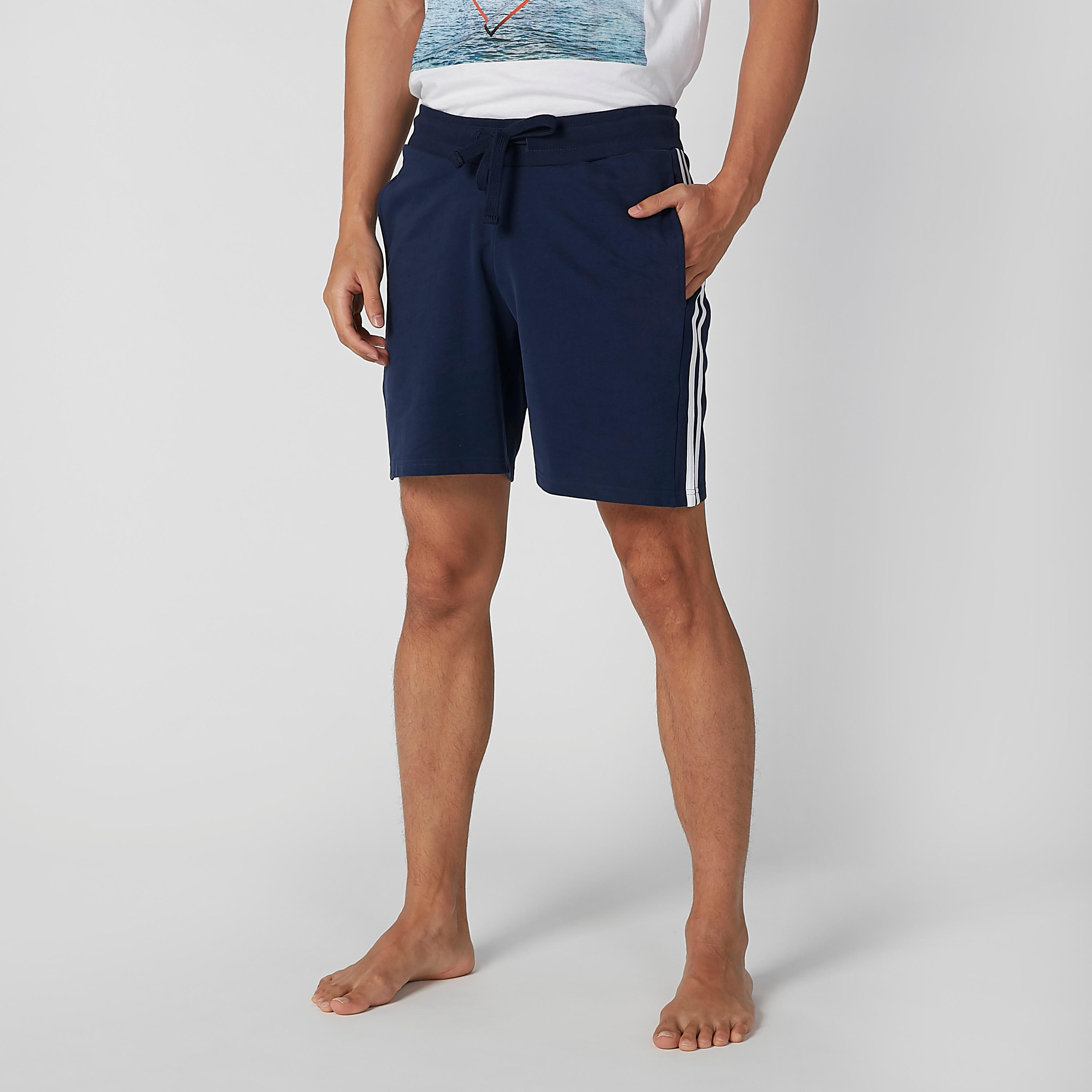 Plain Shorts with Pocket and Stripe Detail-men-clothing-bottoms-shorts-image-3