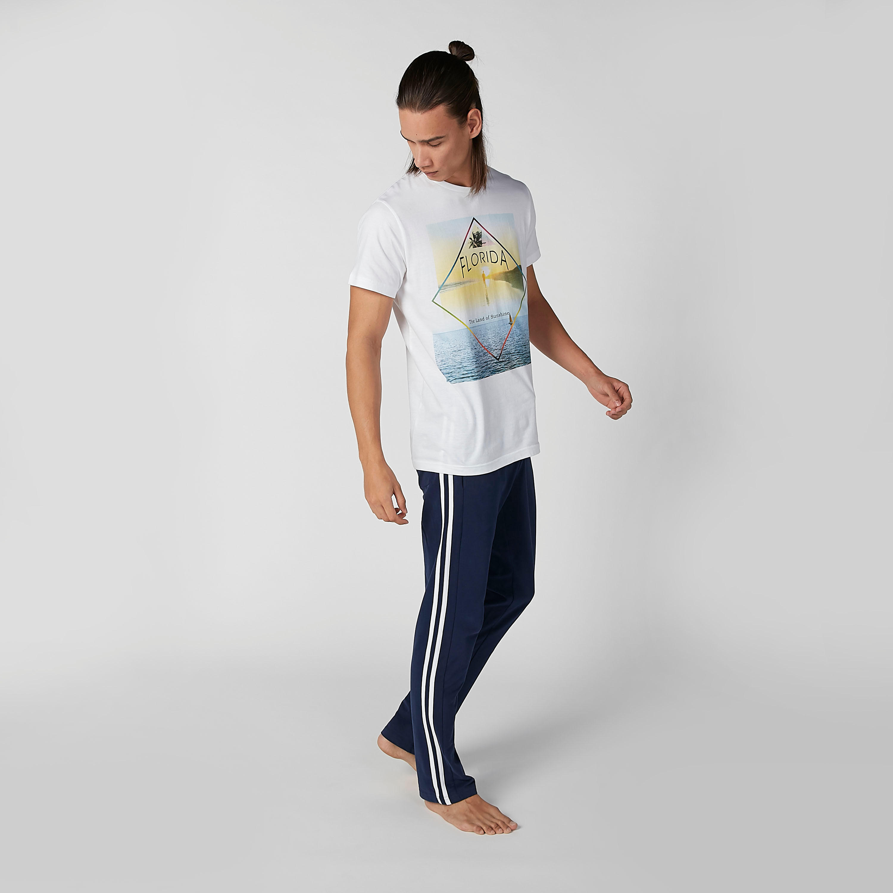 Full Length Pyjamas with Pocket Detail and Drawstring-men-clothing-nightwear-pyjamaandshorts-image-1