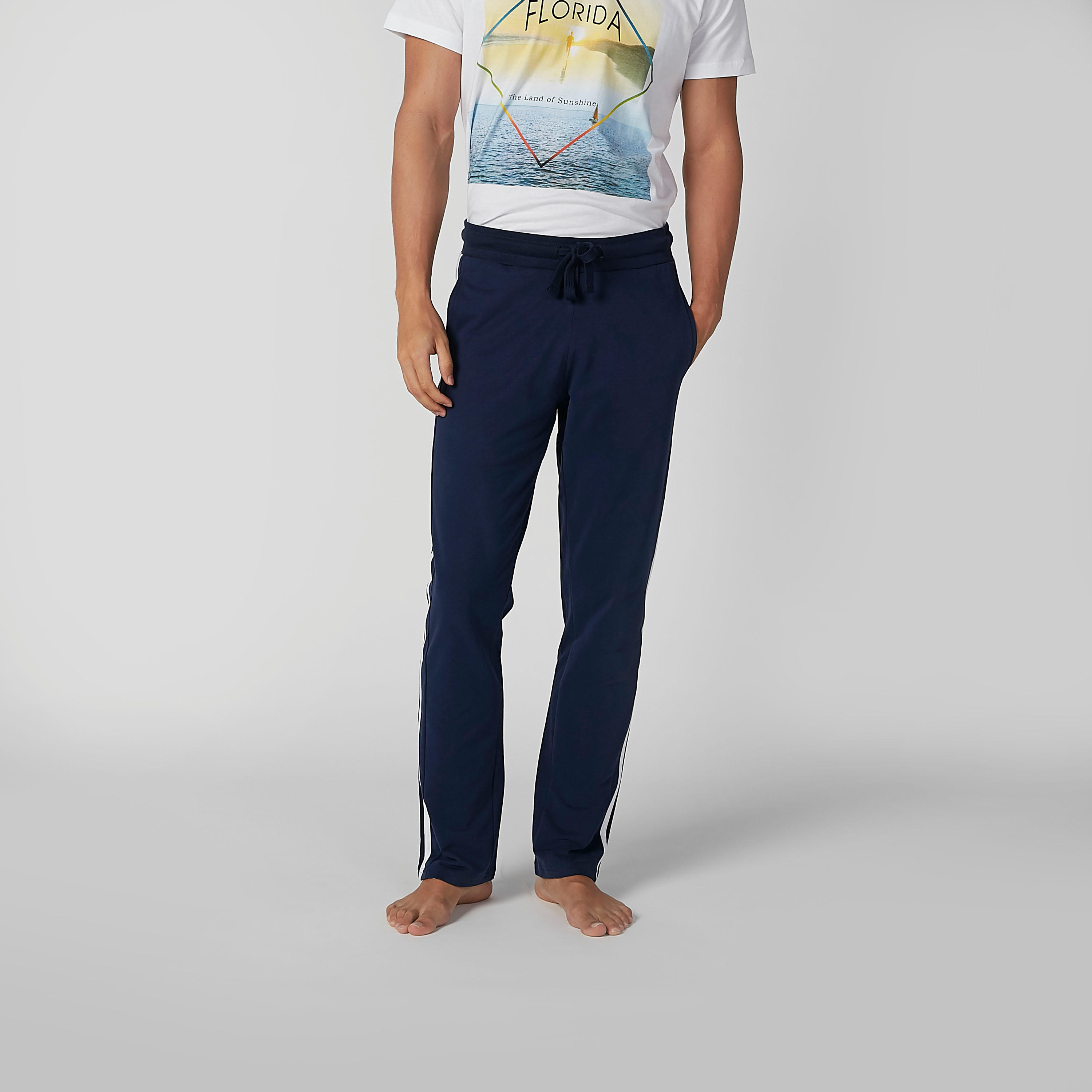 Full Length Pyjamas with Pocket Detail and Drawstring-men-clothing-nightwear-pyjamaandshorts-image-2