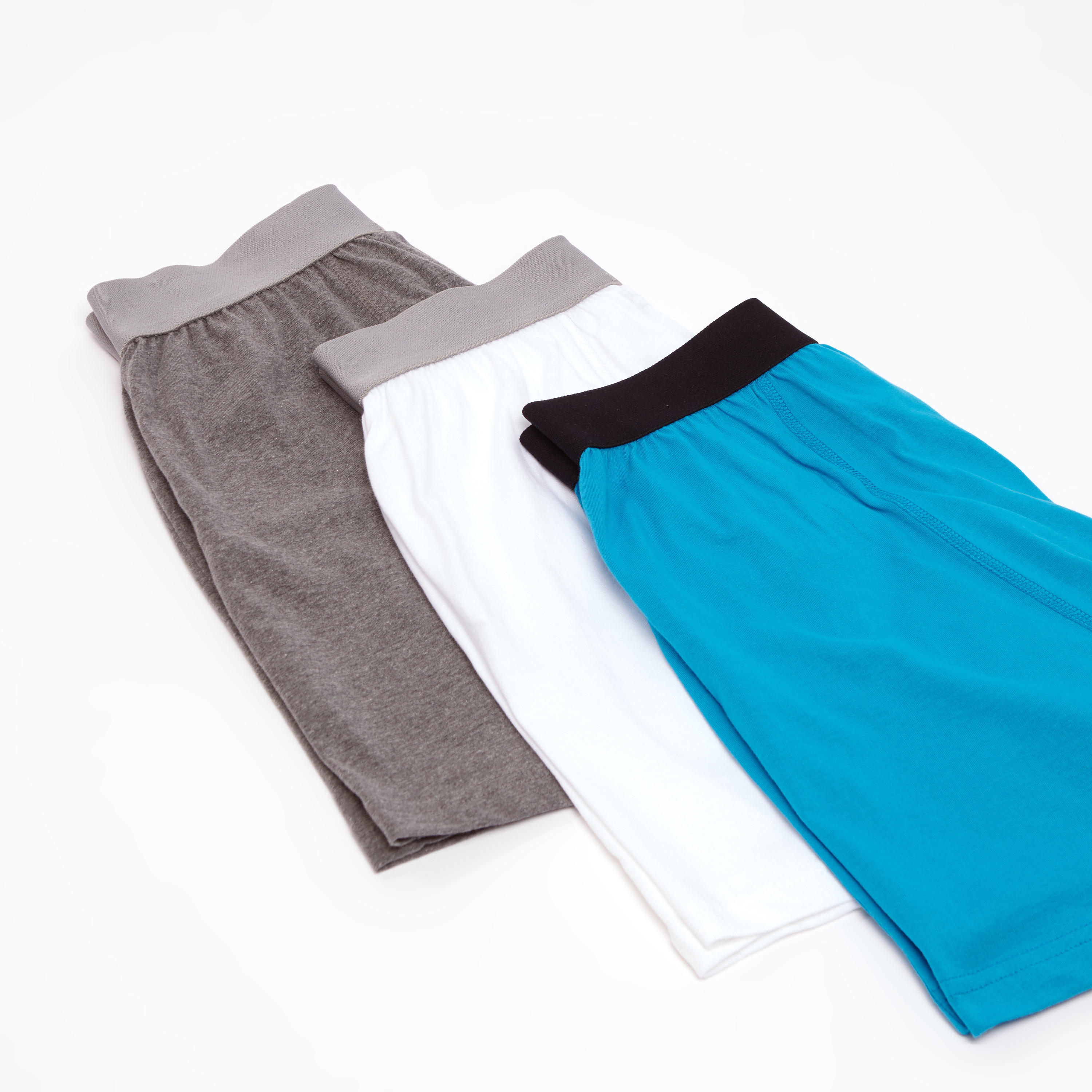 سراويل بوكسر سادة بخصر مطّاطي عريض - طقم من 3 قطع-men-clothing-innerwear-underwear-image-3