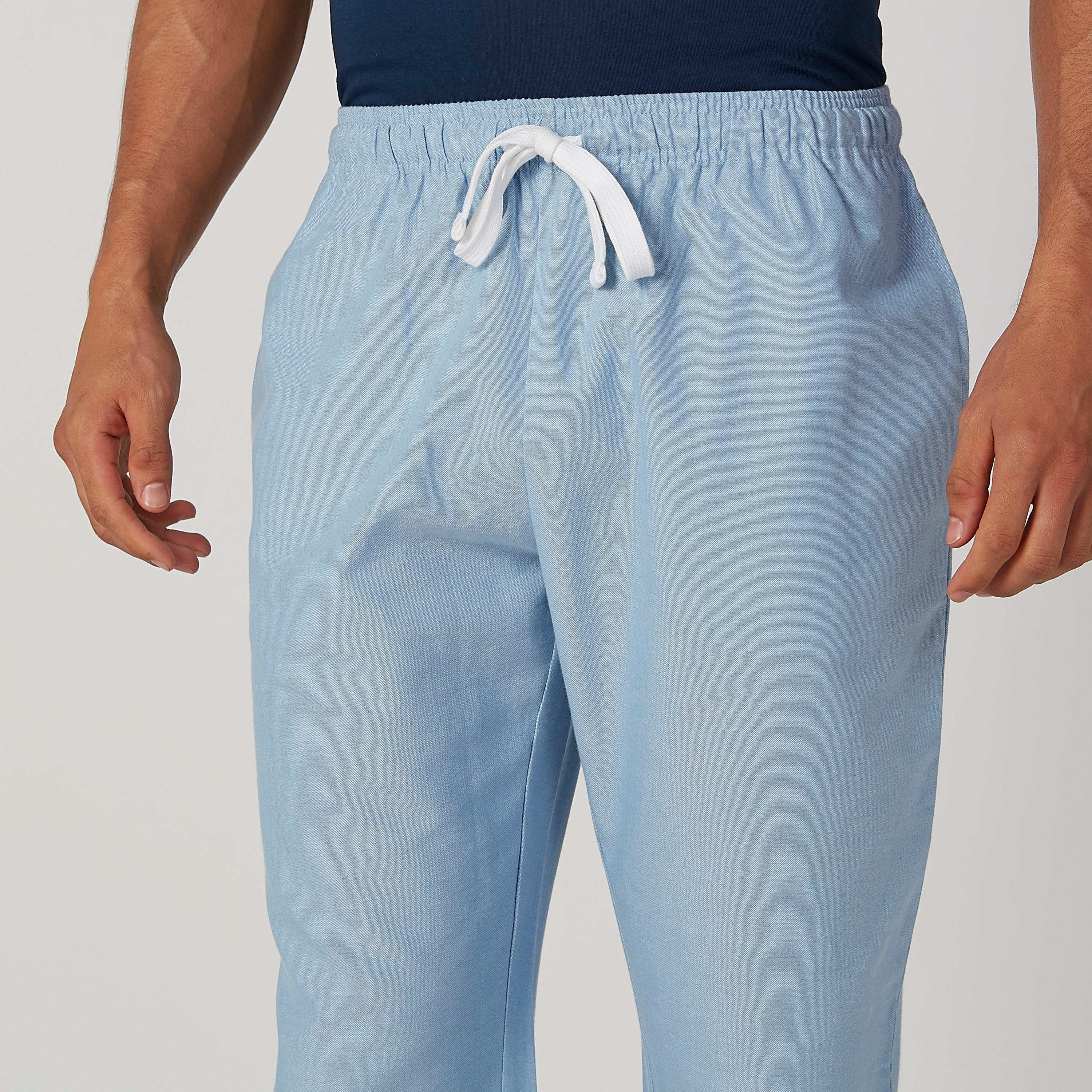 Plain Round Neck T-shirt and Full Length Pyjama Set-men-clothing-nightwear-sets-image-4