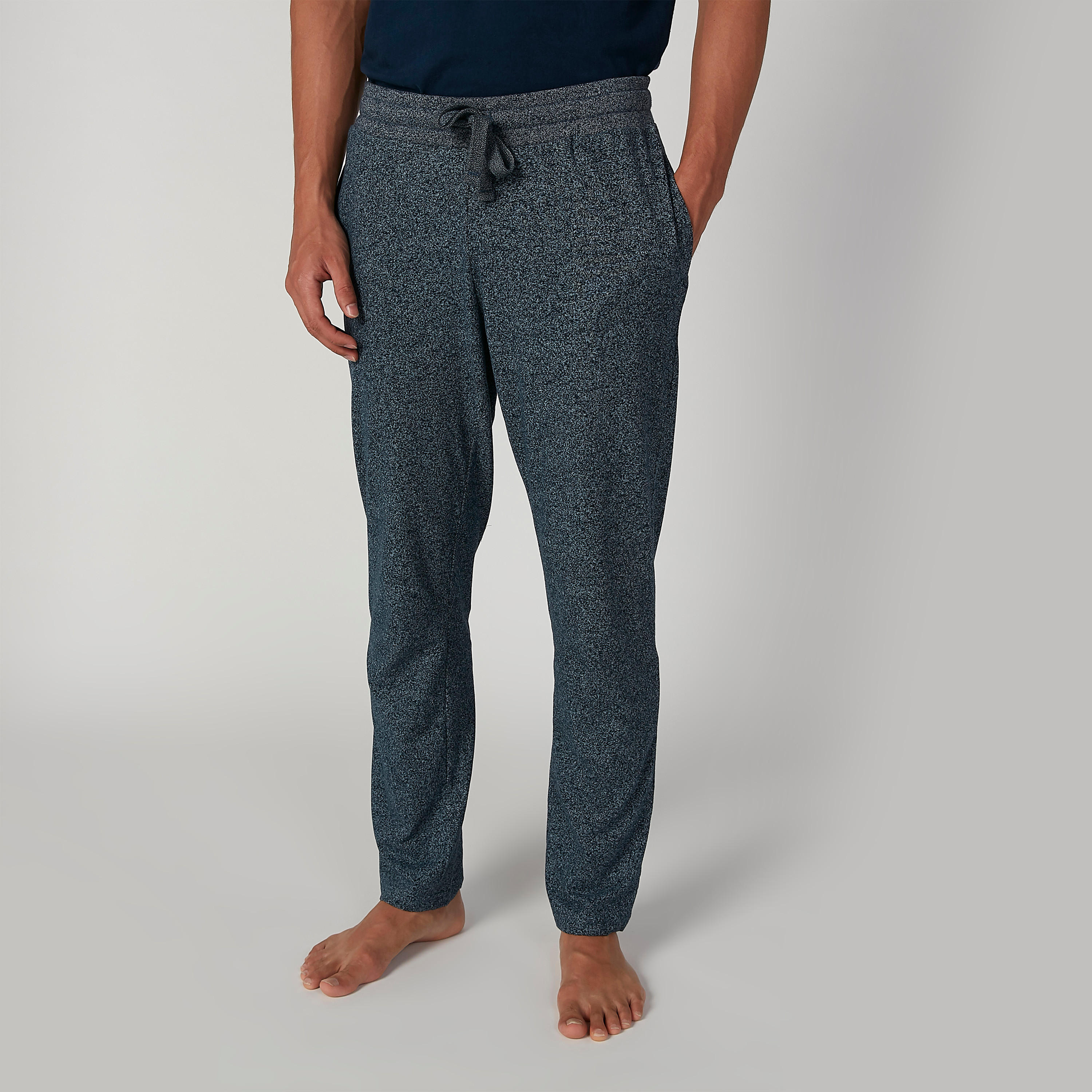 Plain Round Neck T-shirt and Full Length Pyjama Set-men-clothing-nightwear-sets-image-1