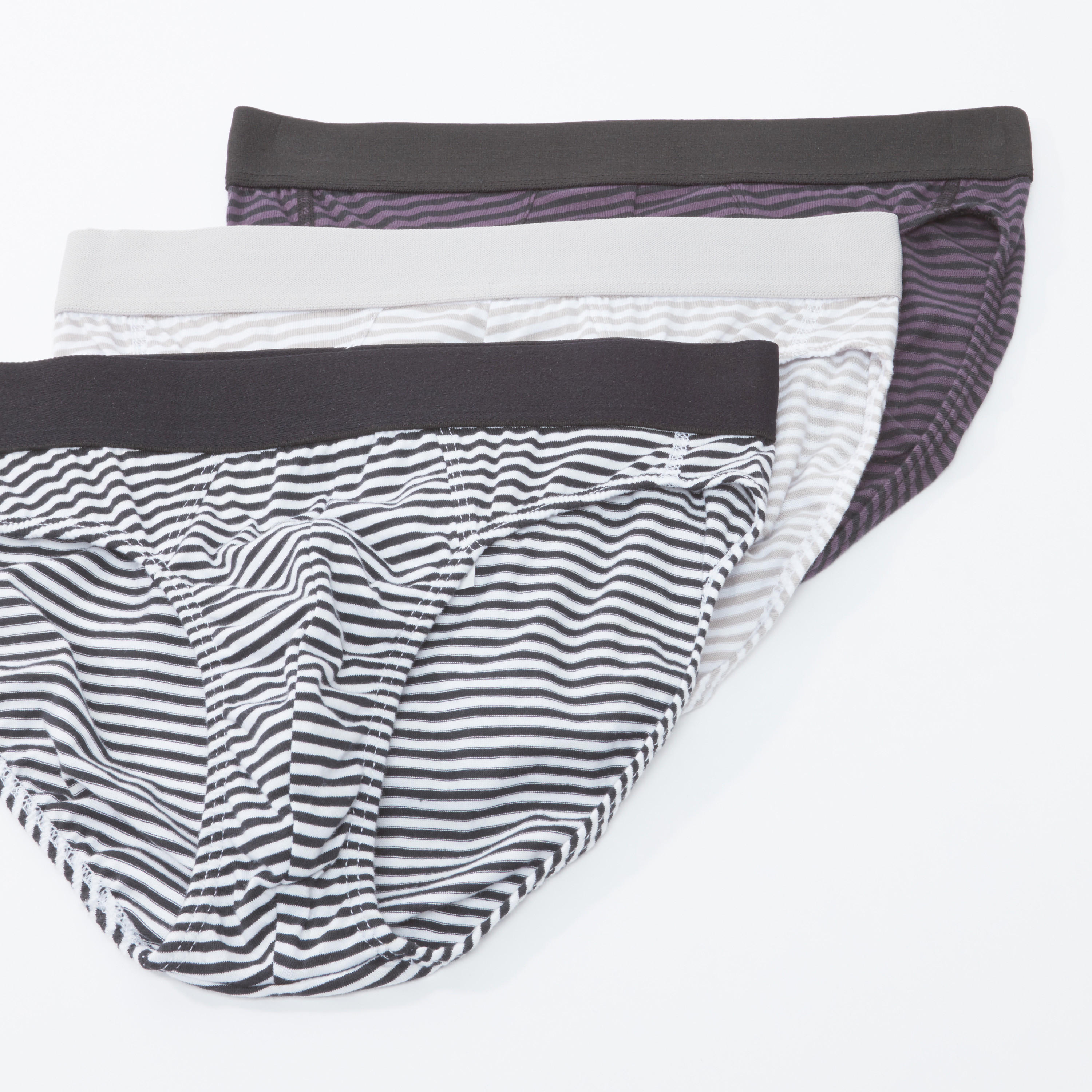 سراويل داخلية مقلّمة بخصر مطّاطي عريض - طقم من 3 قطع-men-clothing-innerwear-underwear-image-1