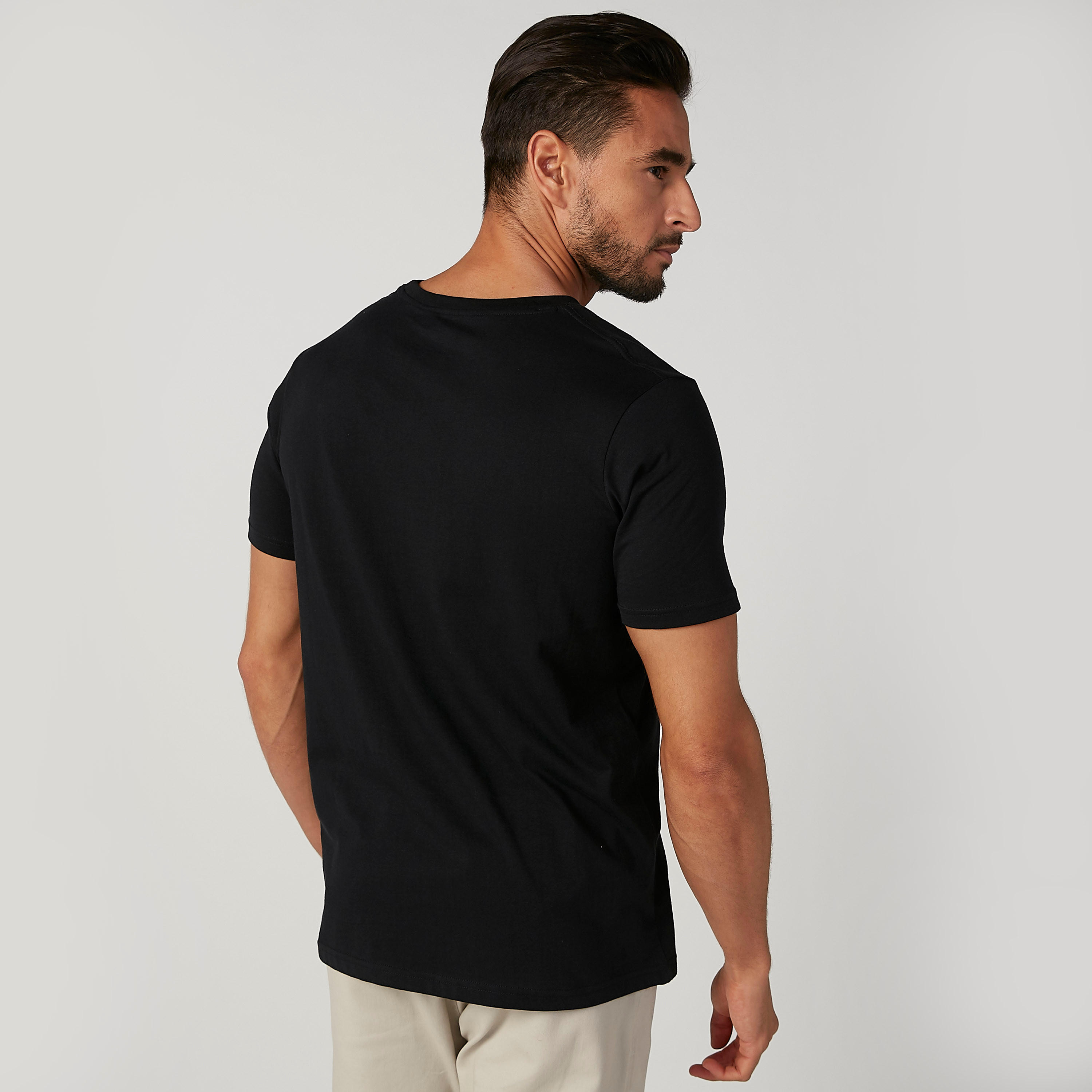 فيست سادة بياقة مستديرة وأكمام قصيرة - طقم من قطعتين-men-clothing-tshirtsandpolos-vests-image-5