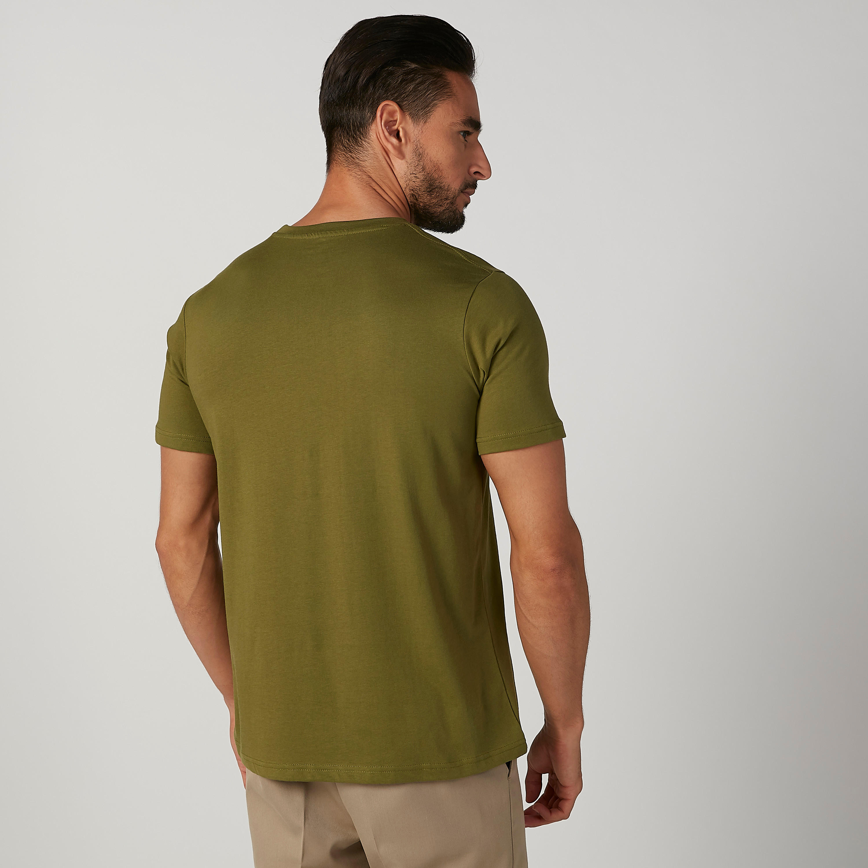 فيست سادة بياقة مستديرة وأكمام قصيرة - طقم من قطعتين-men-clothing-tshirtsandpolos-vests-image-4