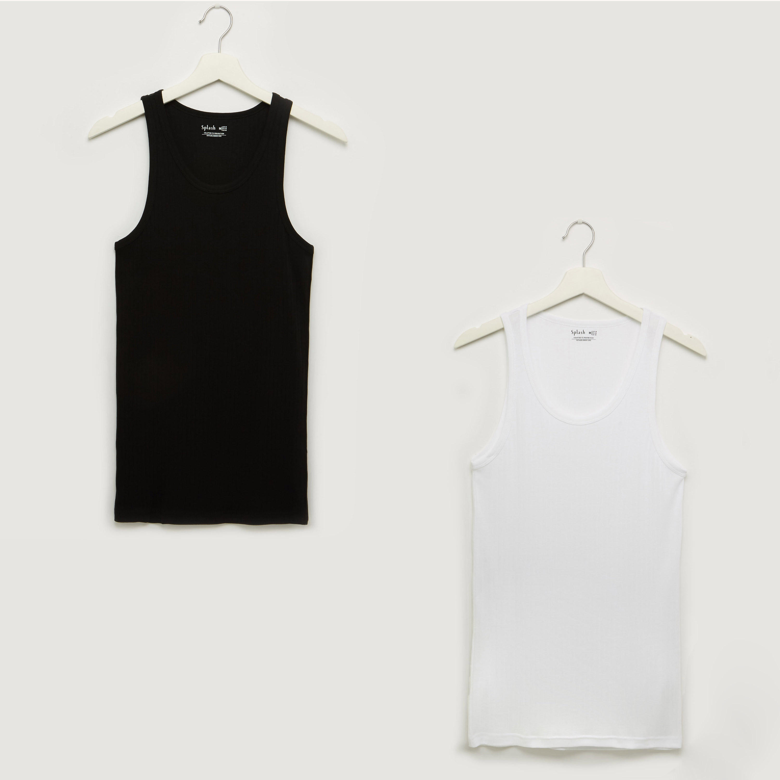 فيست سادة بياقة عميقة - طقم من قطعتين-men-clothing-tshirtsandpolos-vests-image-1
