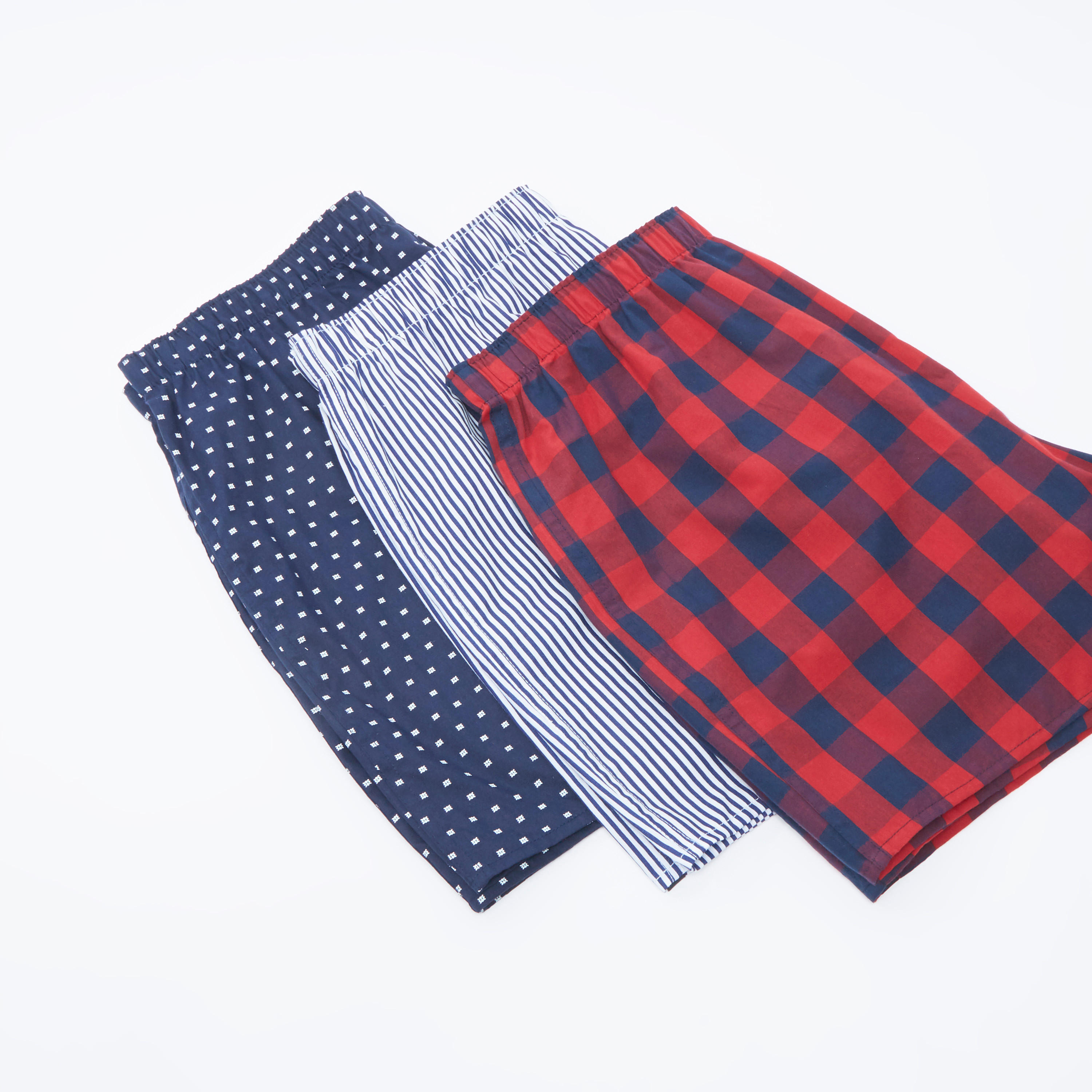 سراويل بوكسر متنوعة بخصر مطّاطي - طقم من 3 قطع-men-clothing-innerwear-underwear-image-3