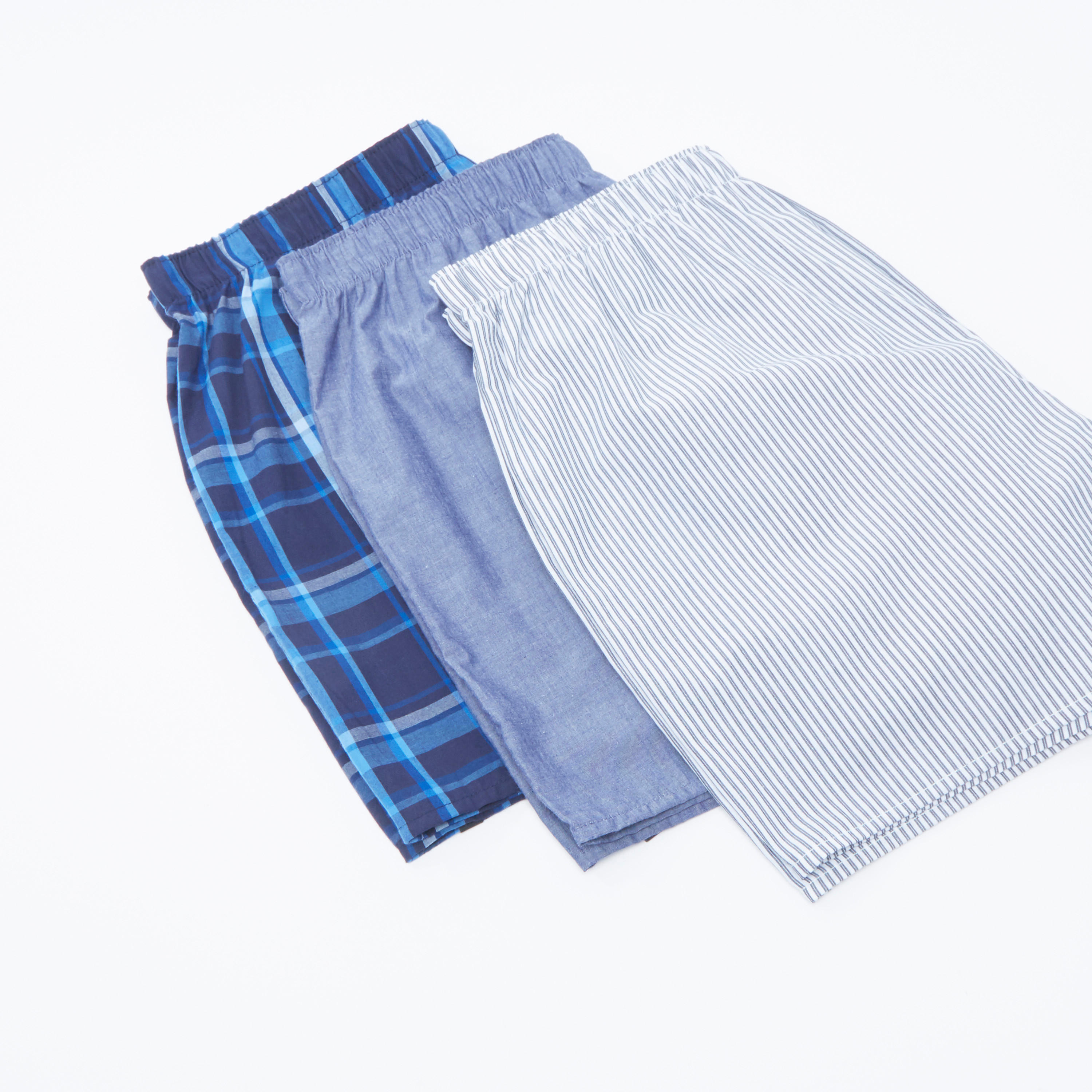 سراويل بوكسر متنوعة بخصر مطّاطي - طقم من 3 قطع-men-clothing-innerwear-underwear-image-3
