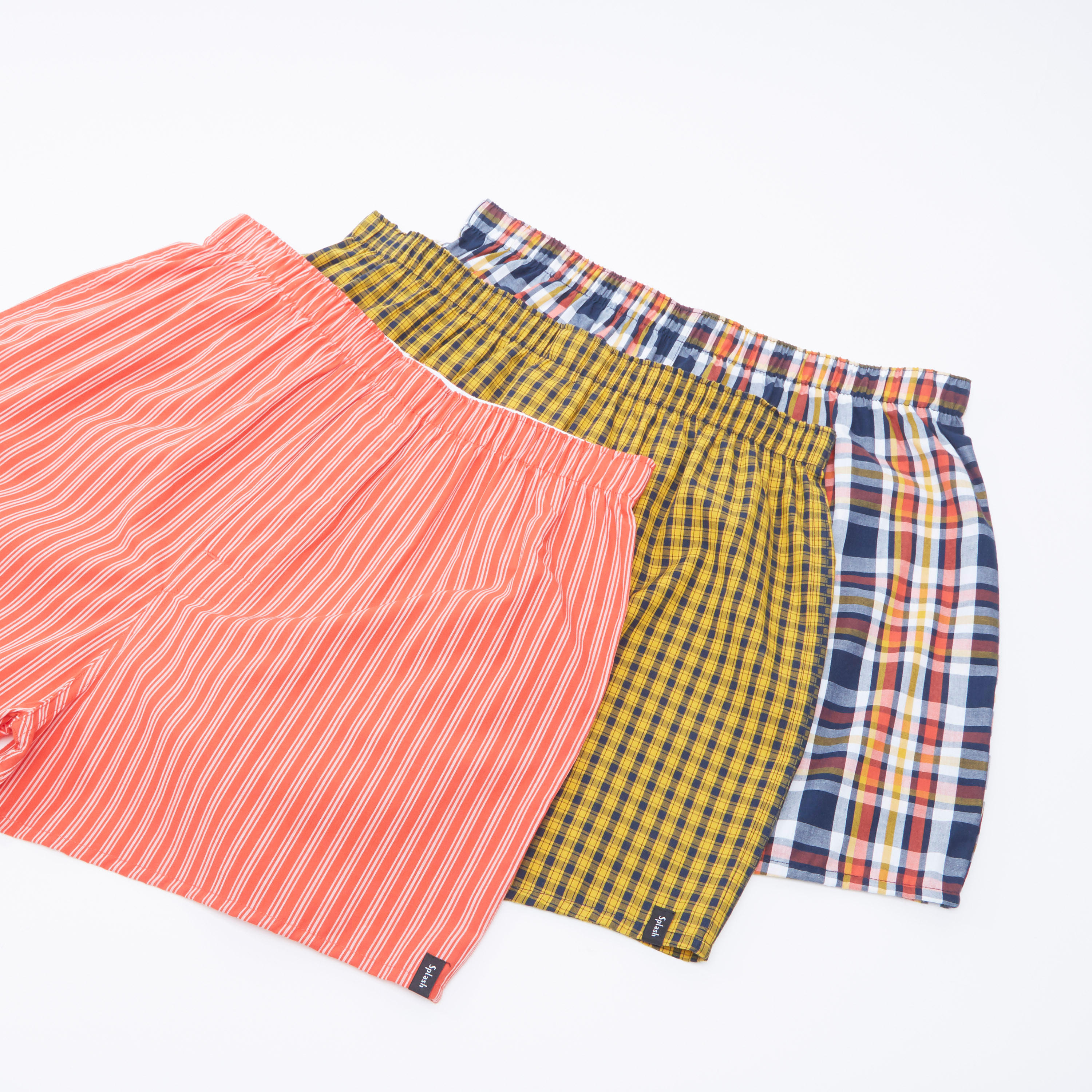 سراويل بوكسر متنوعة بخصر مطّاطي - طقم من 3 قطع-men-clothing-innerwear-underwear-image-1