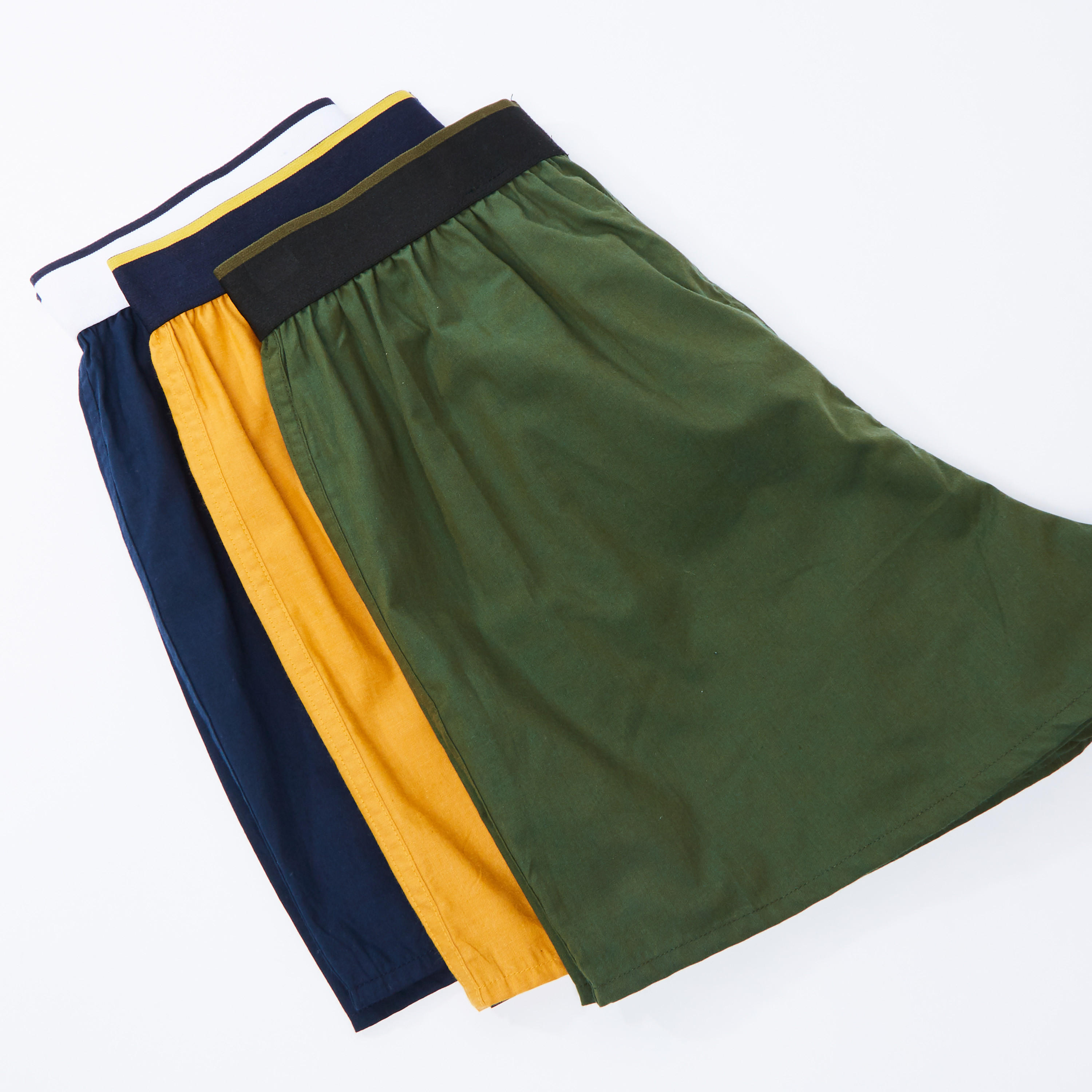 سراويل بوكسر متنوعة بخصر مطّاطي - طقم من 3 قطع-men-clothing-innerwear-underwear-image-3