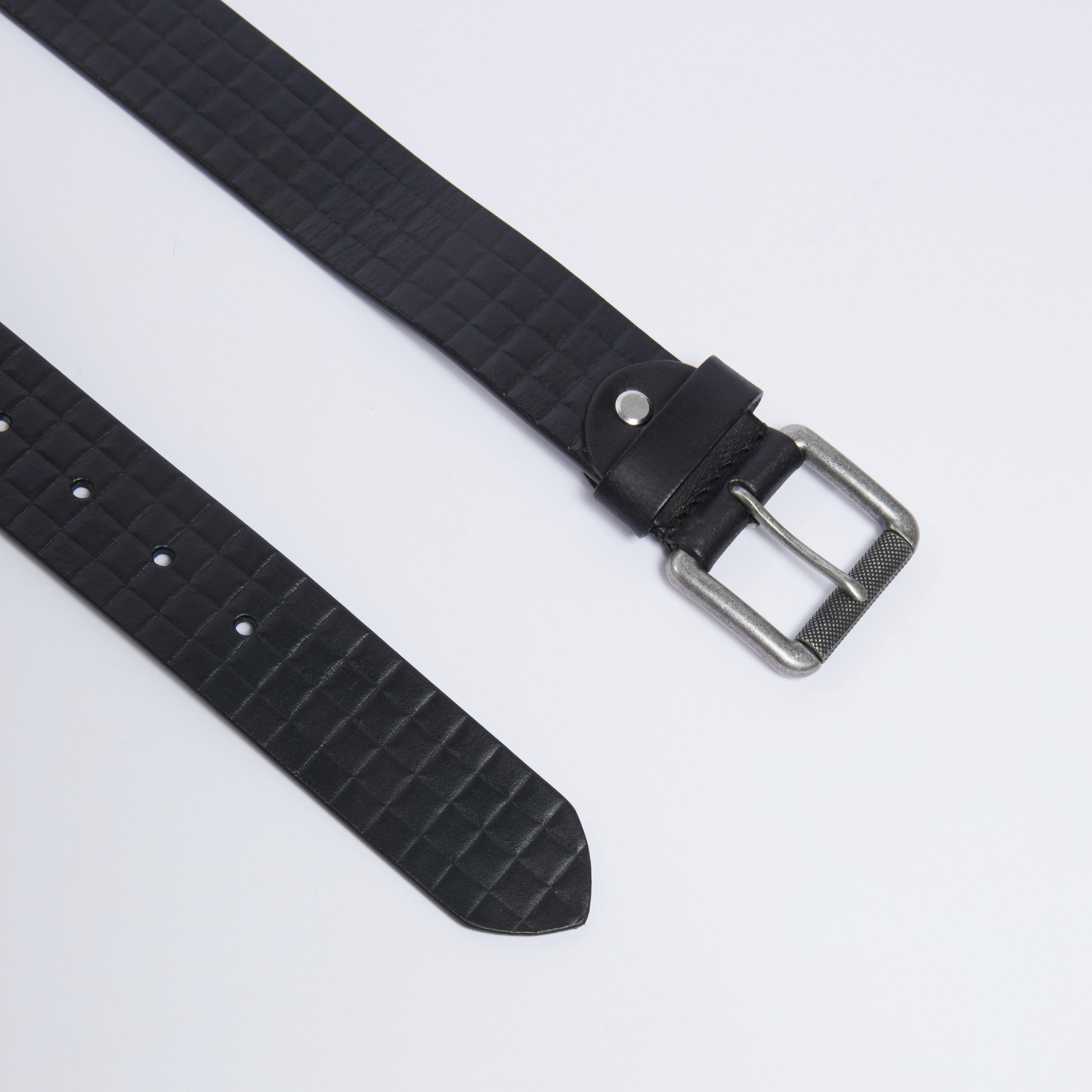 Textured Belt with Pin Buckle Closure-men-beltsandwallets-belts-image-3