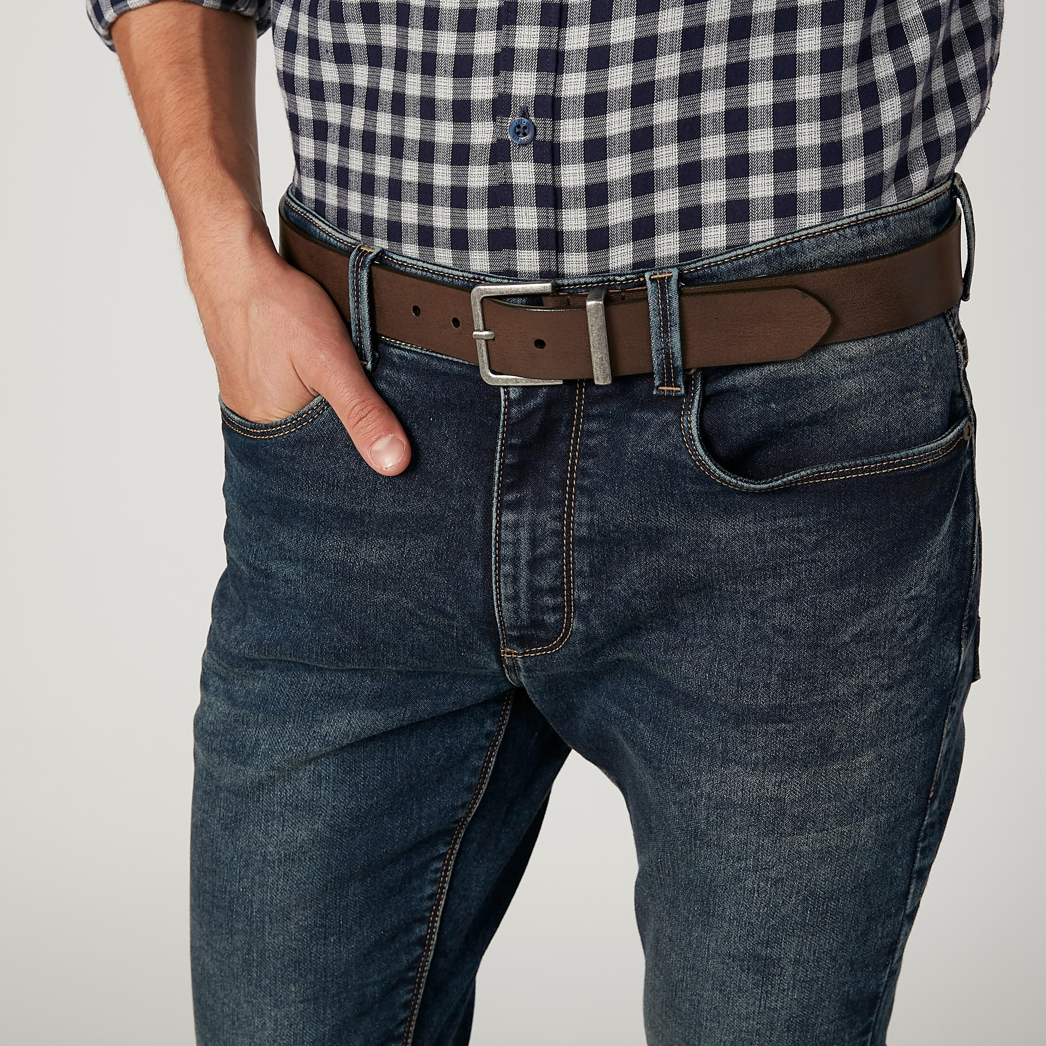 حزام سادة بإبزيم إغلاق بدبوس-men-beltsandwallets-belts-image-2