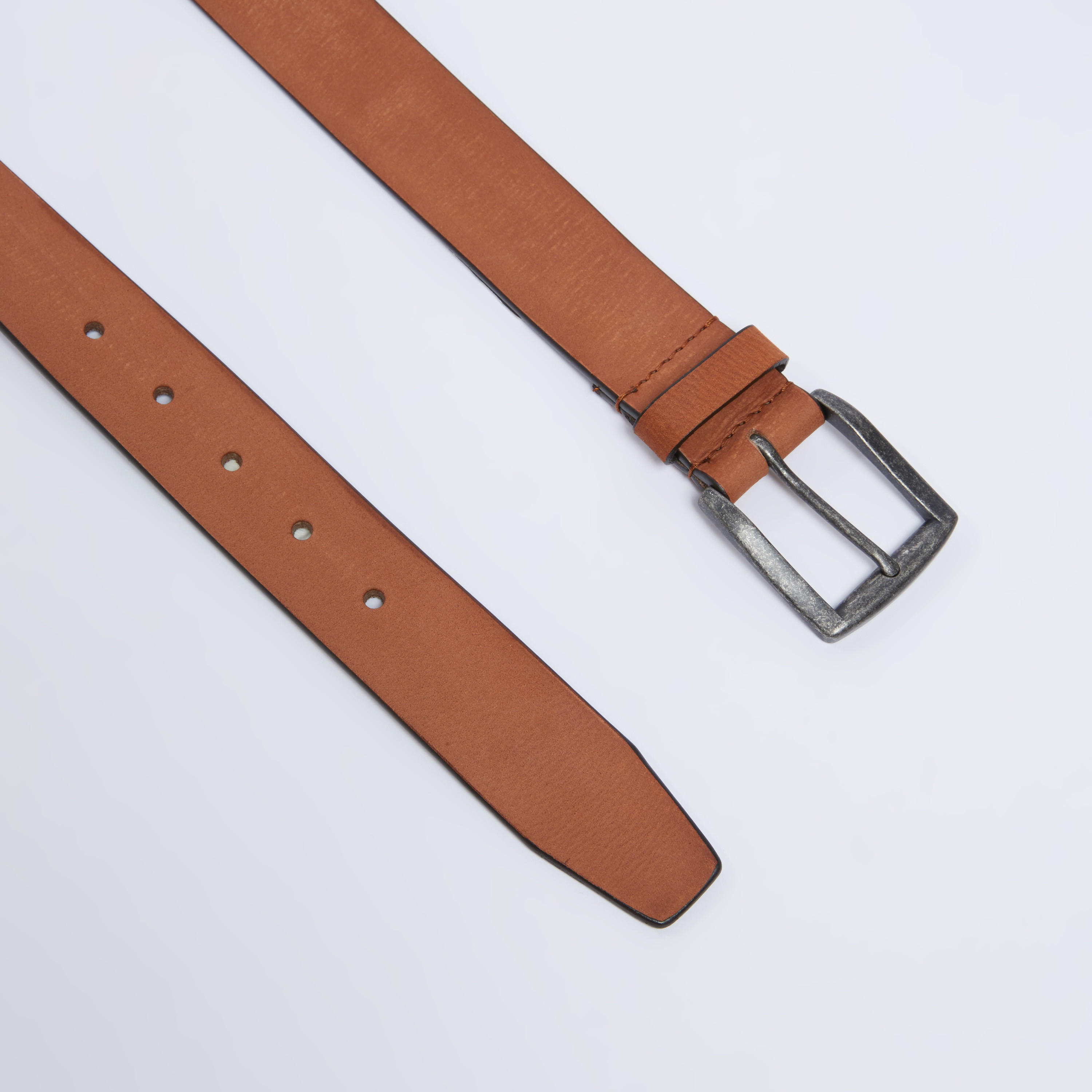 حزام بارز الملمس بإبزيم بدبوس-men-beltsandwallets-belts-image-3